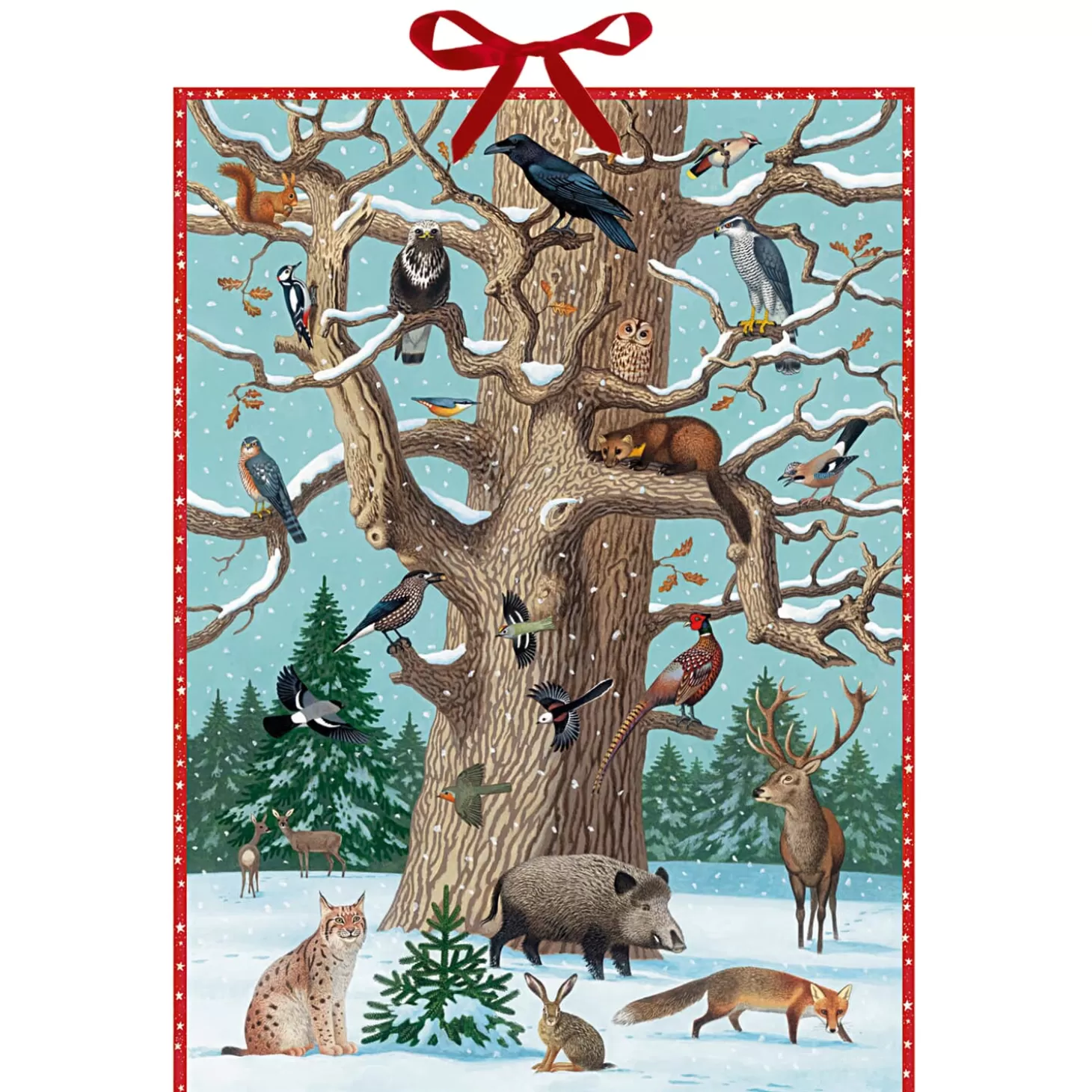 * Advent Decorations & Calendars>Advent Calendar "Animals In The Snow"