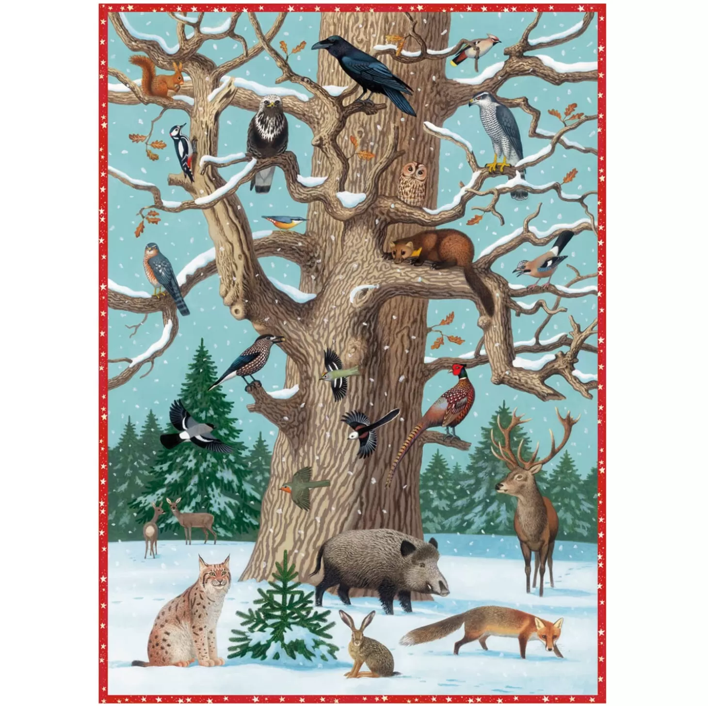 * Advent Decorations & Calendars>Advent Calendar "Animals In The Snow"