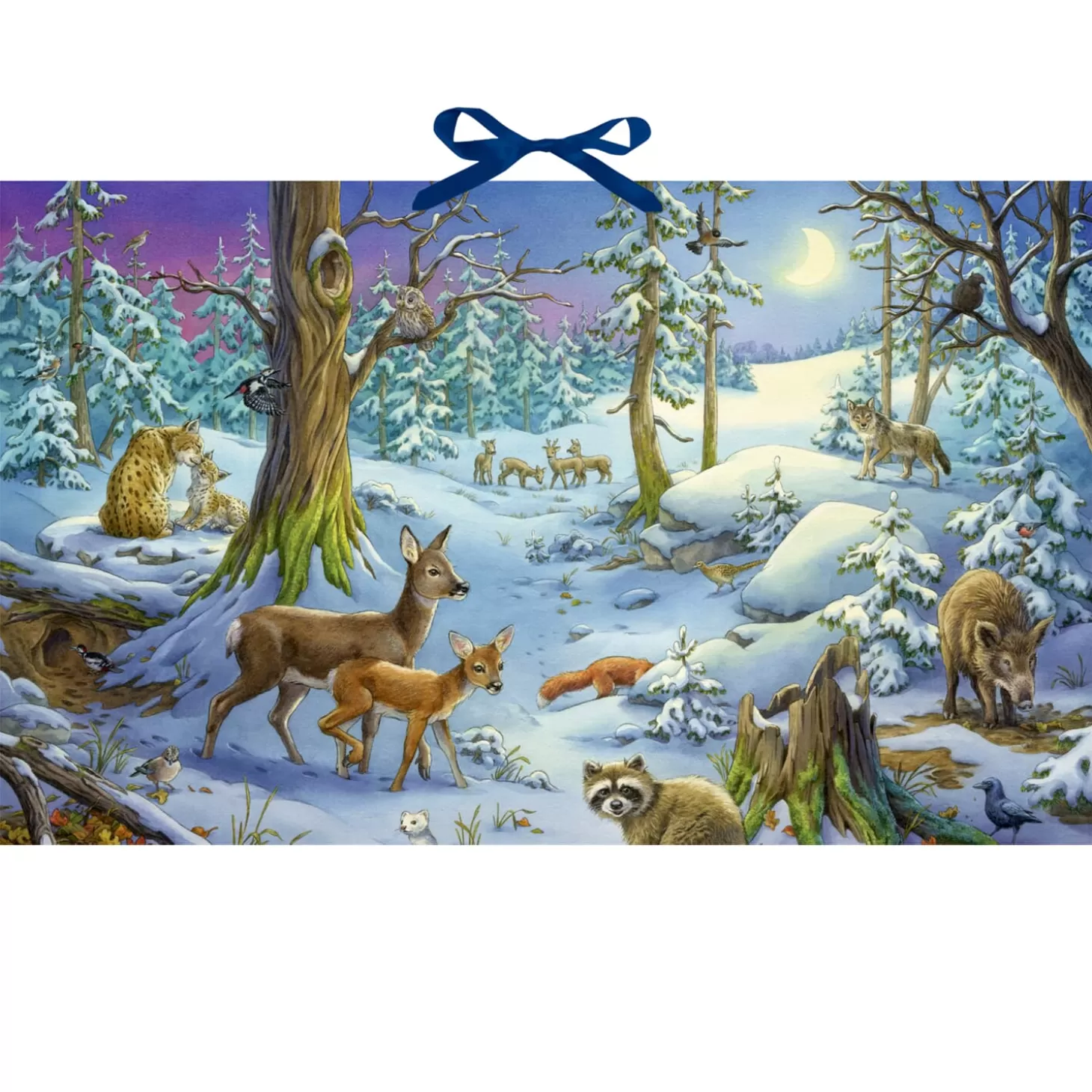 * Advent Decorations & Calendars>Advent Calendar "Animals In The Winter Forest"