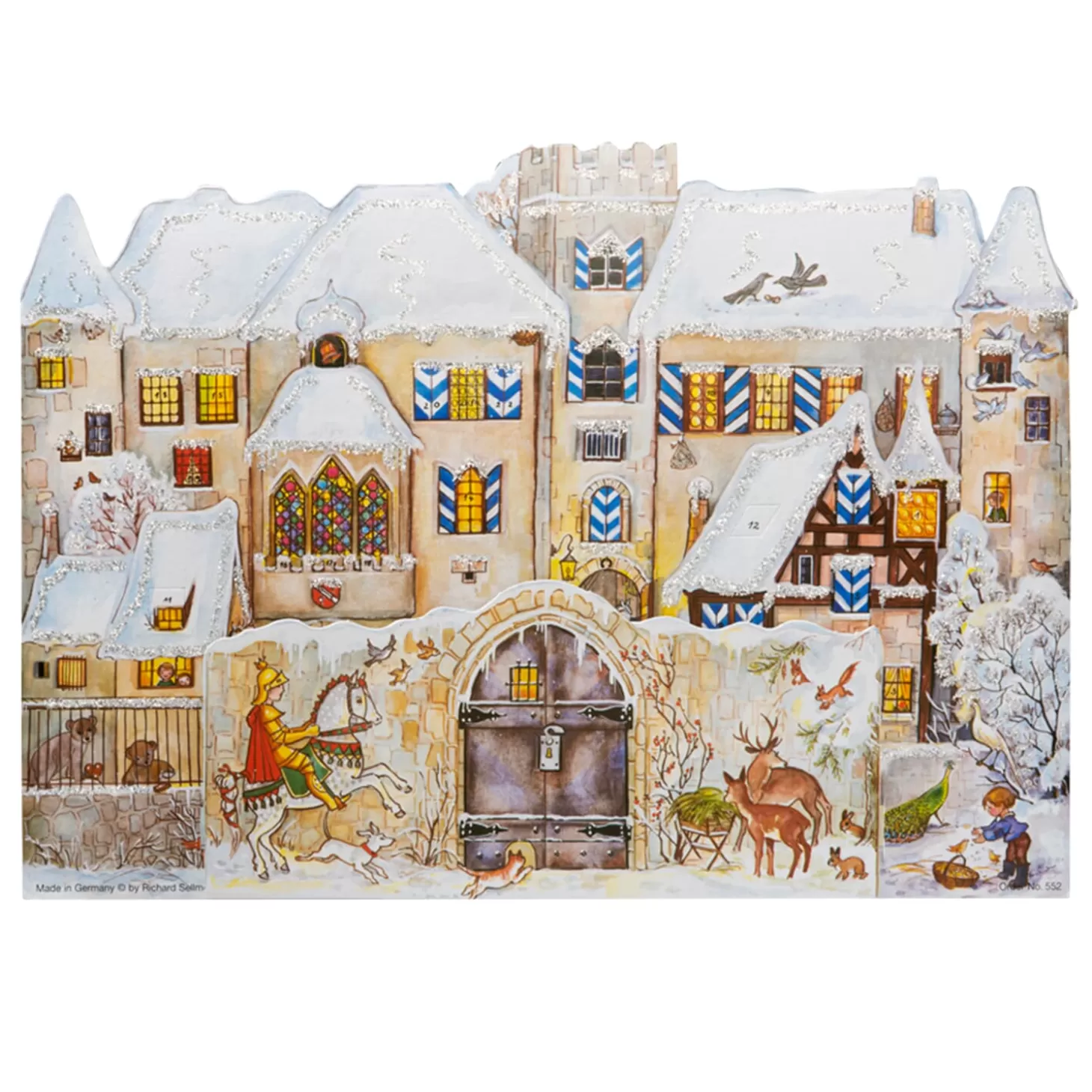 * Advent Decorations & Calendars>Advent Calendar "Castle With Wall"