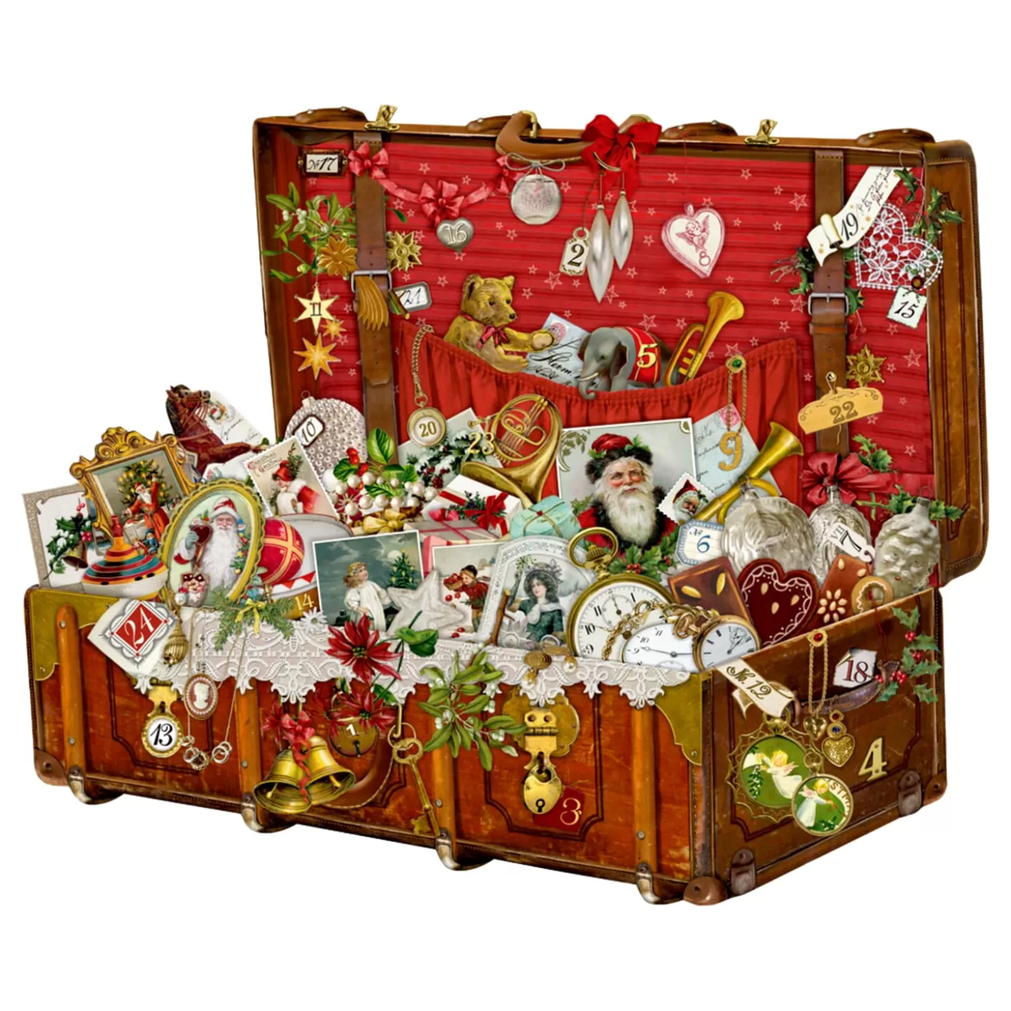 * Advent Decorations & Calendars>Advent Calendar "Christmas Suitcase"