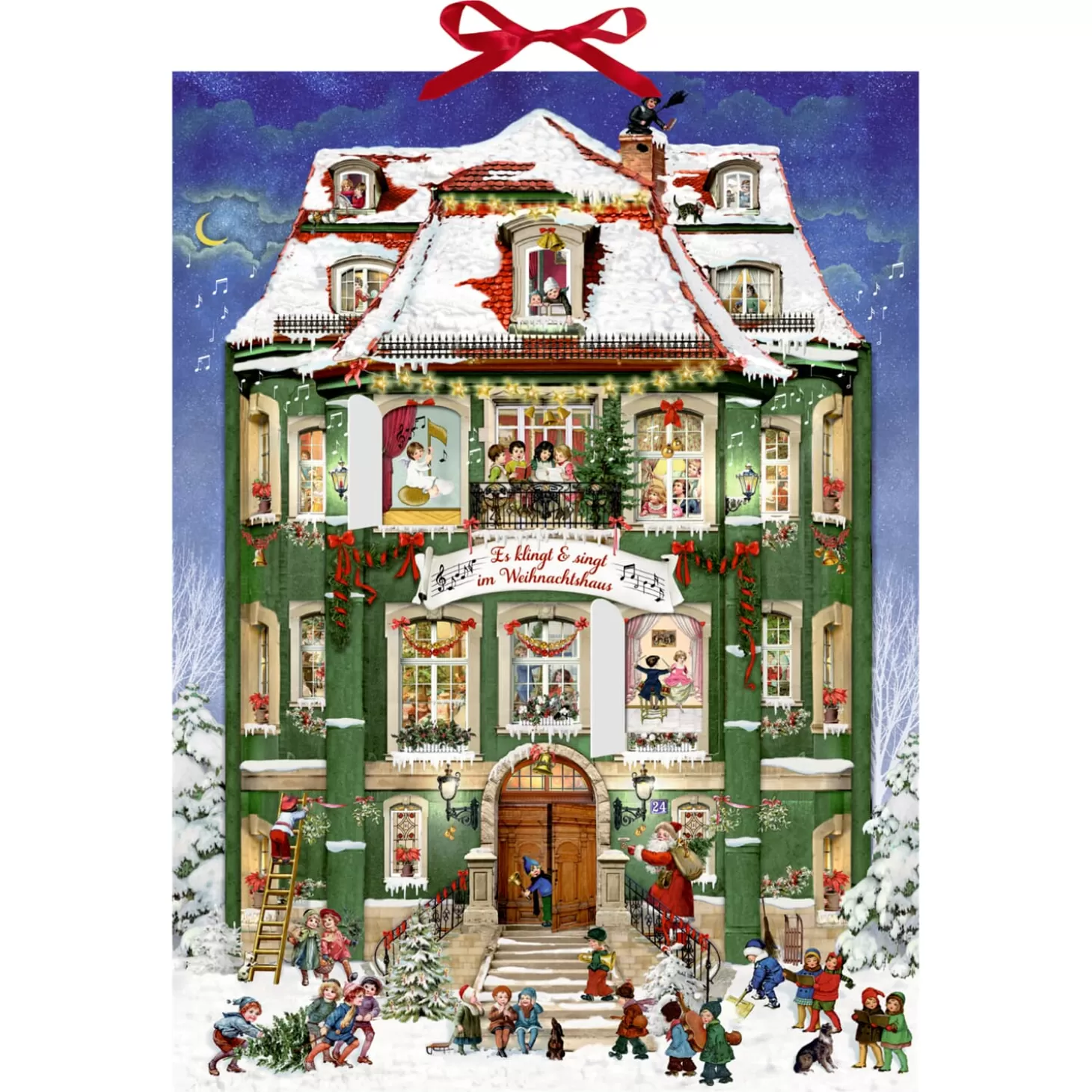 * Advent Decorations & Calendars>Advent Calendar "Melodies Ring Out Of The Christmas House"