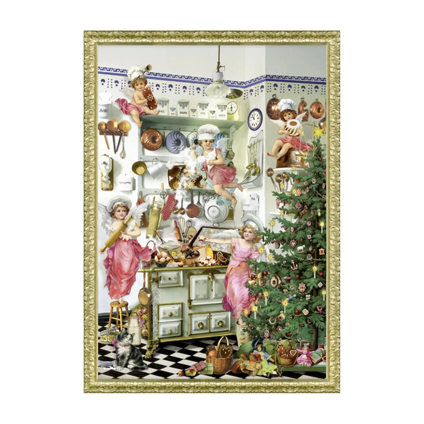 * Advent Decorations & Calendars>Advent Calendar "Nostalgic Advent Kitchen"