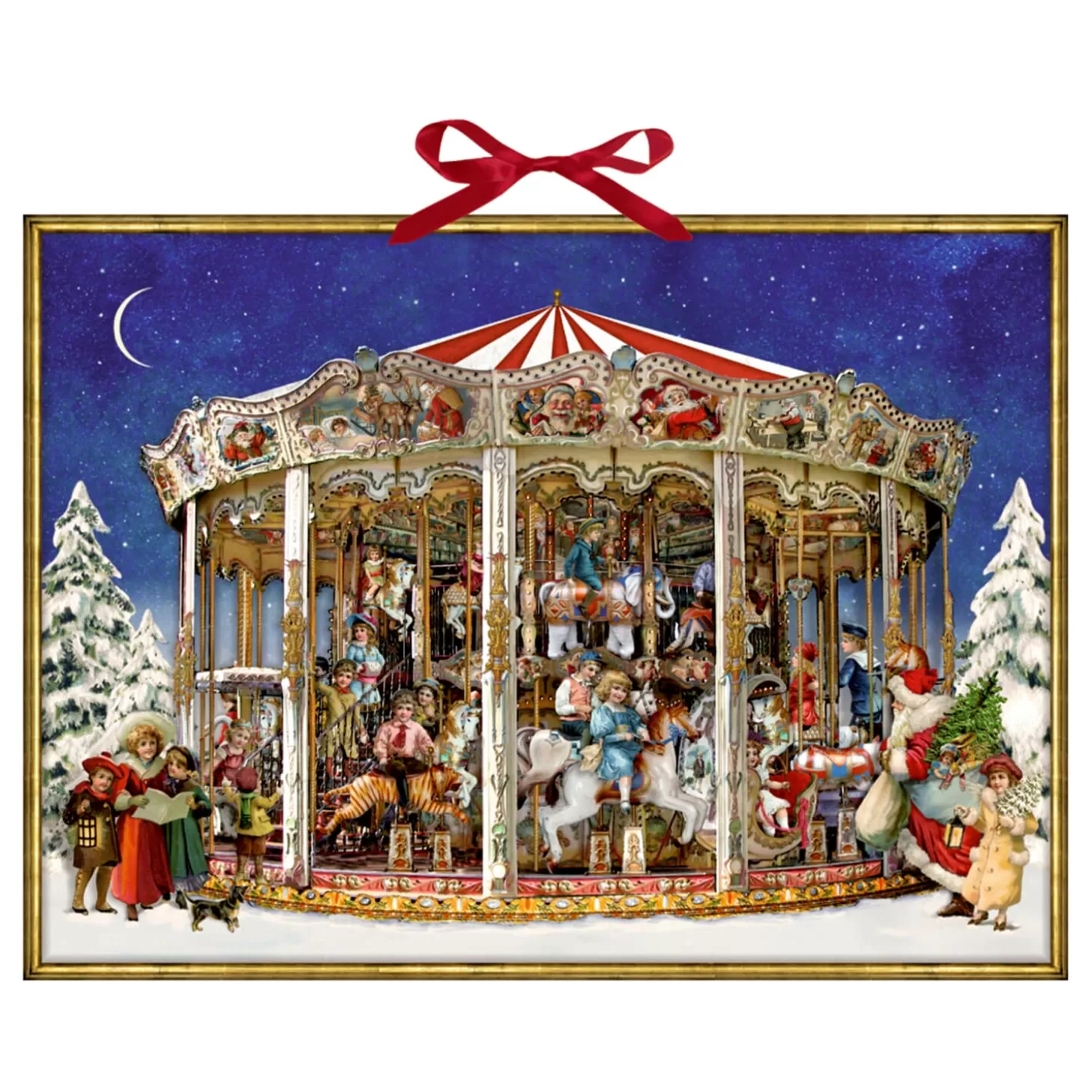 * Advent Decorations & Calendars>Advent Calendar "Nostalgic Christmas Carousel"