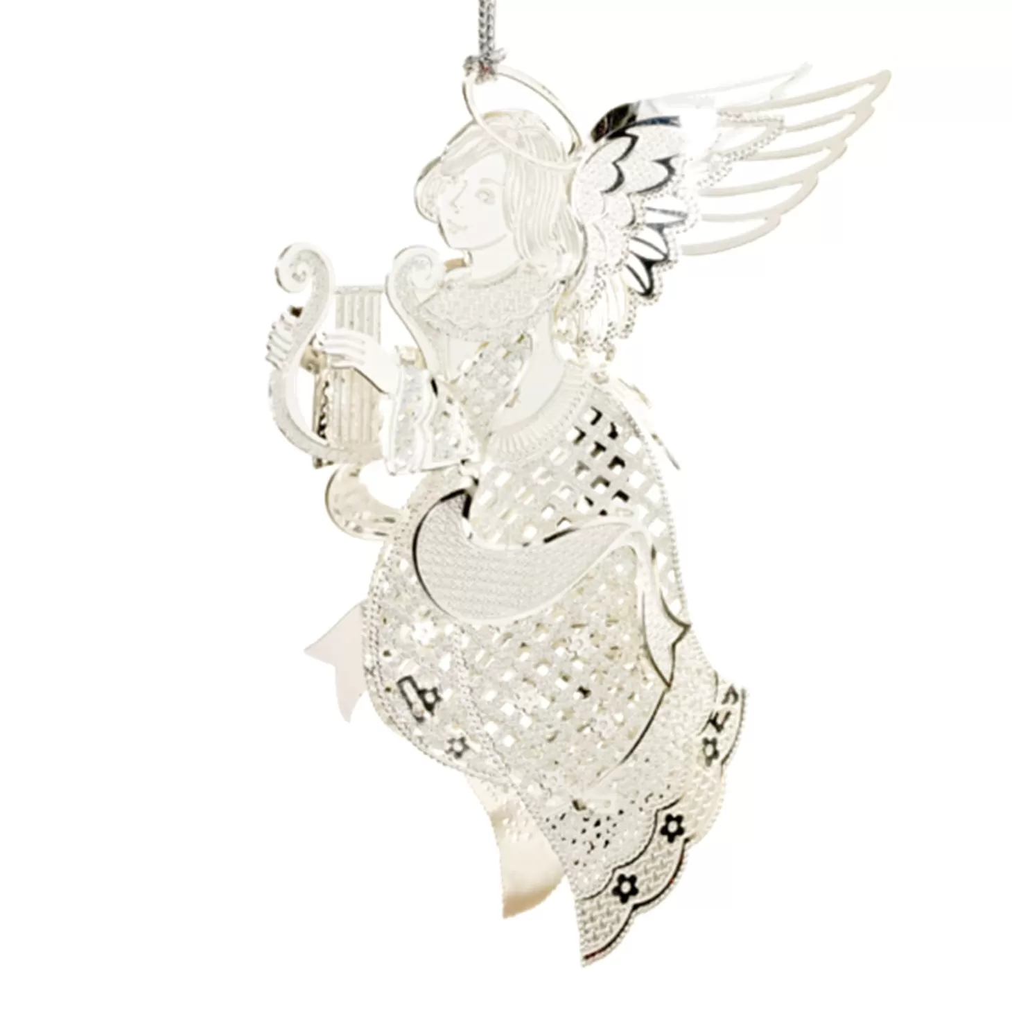 * Brass Tree Decorations>Angel, Silver-Plated