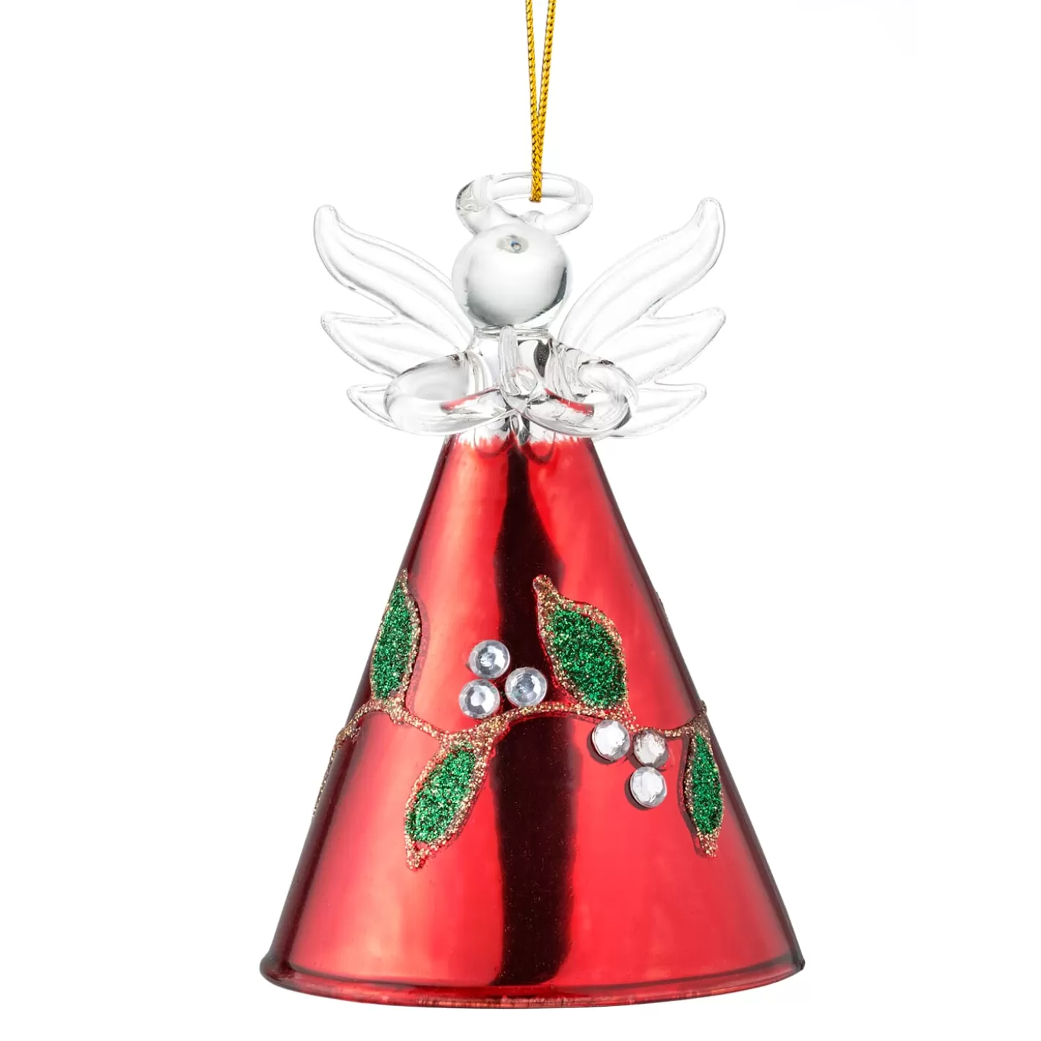 * Hanging Decorations>Angel With Mistletoe, 9Cm