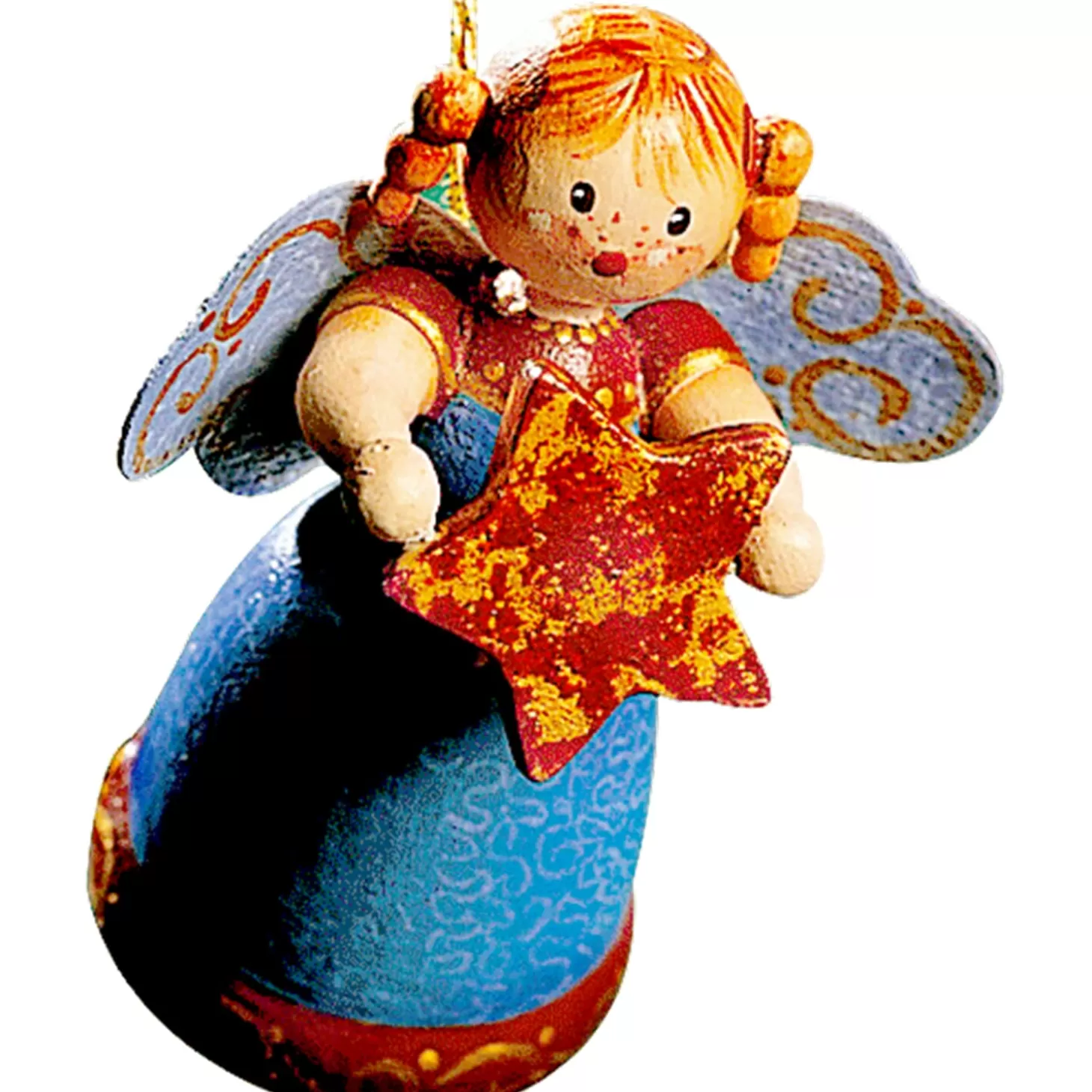 * Wood Tree Decorations>Angel With Star