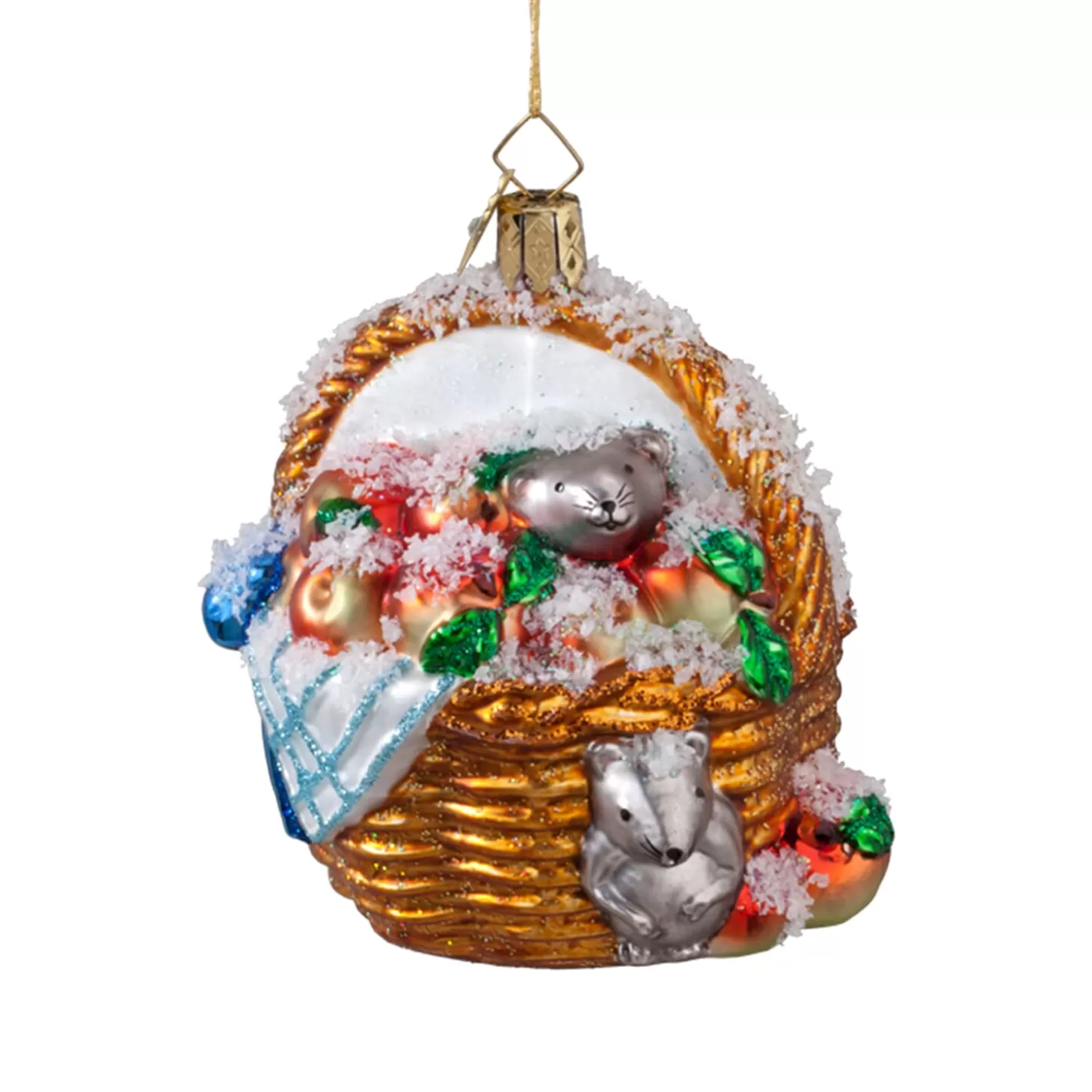 Poesie in Glas Glass Tree Decorations>Apple Basket