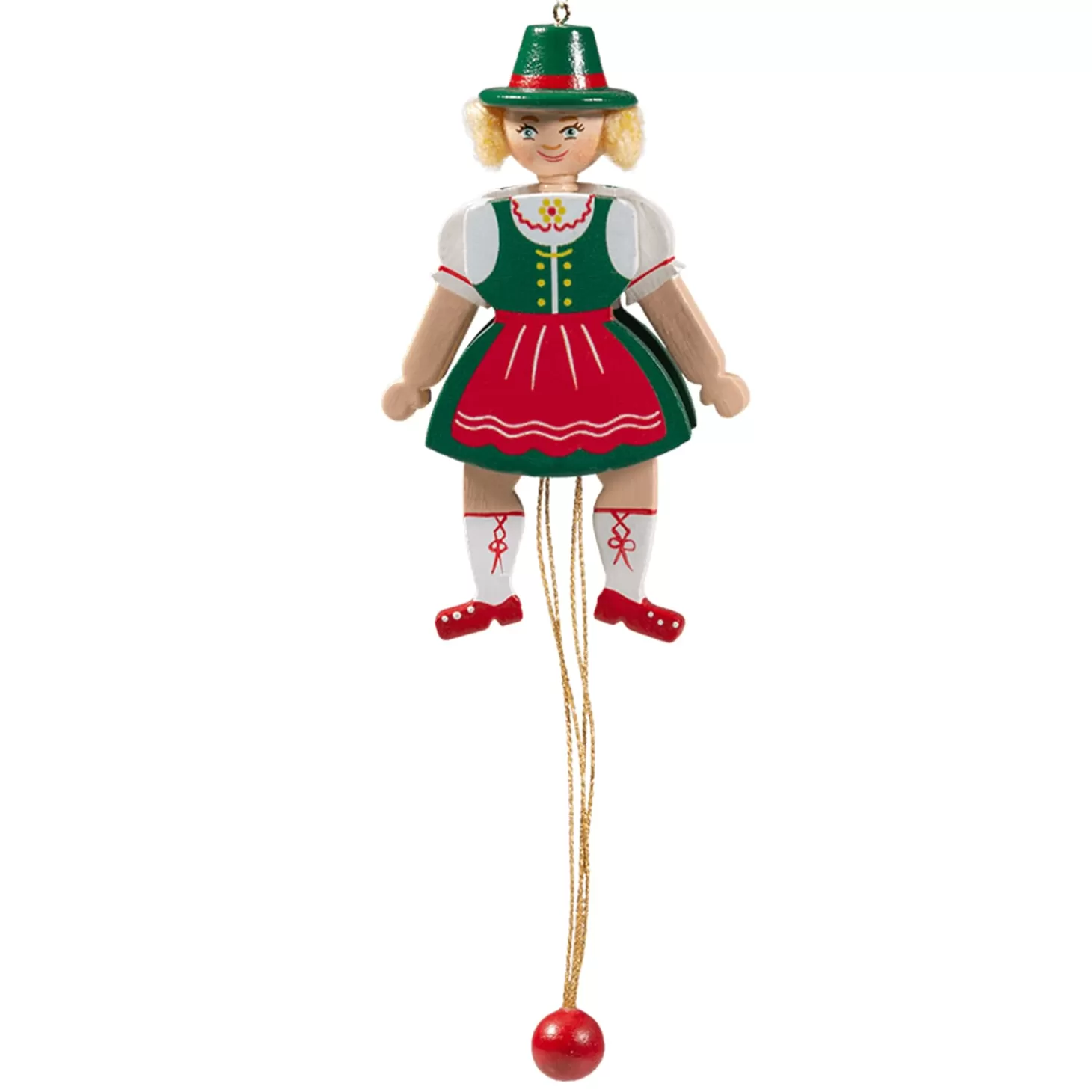 * Bavaria Souvenirs>Bavarian Girl, Jumping Jack