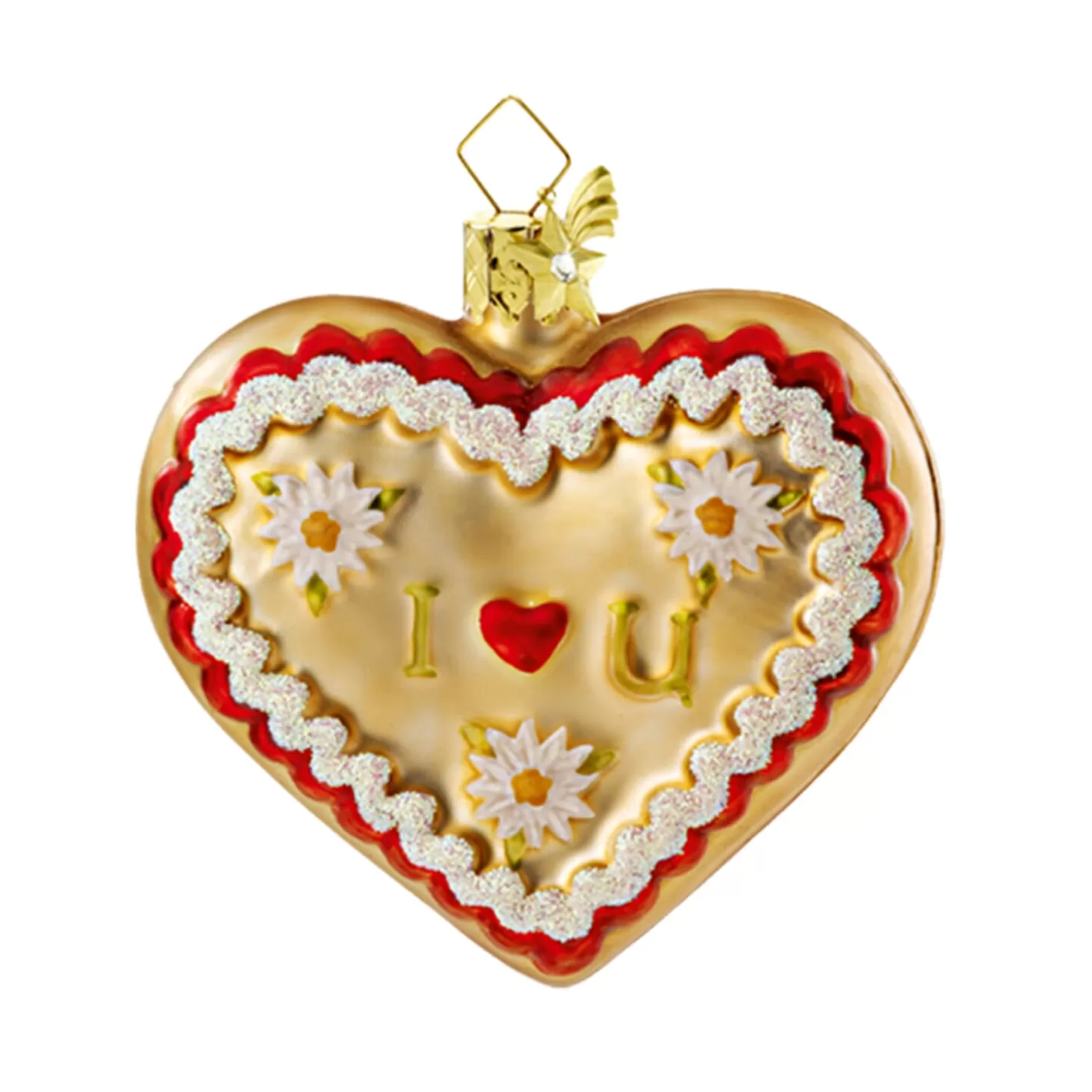 Poesie in Glas Bavaria Souvenirs>Bavarian Heart "I Love U"