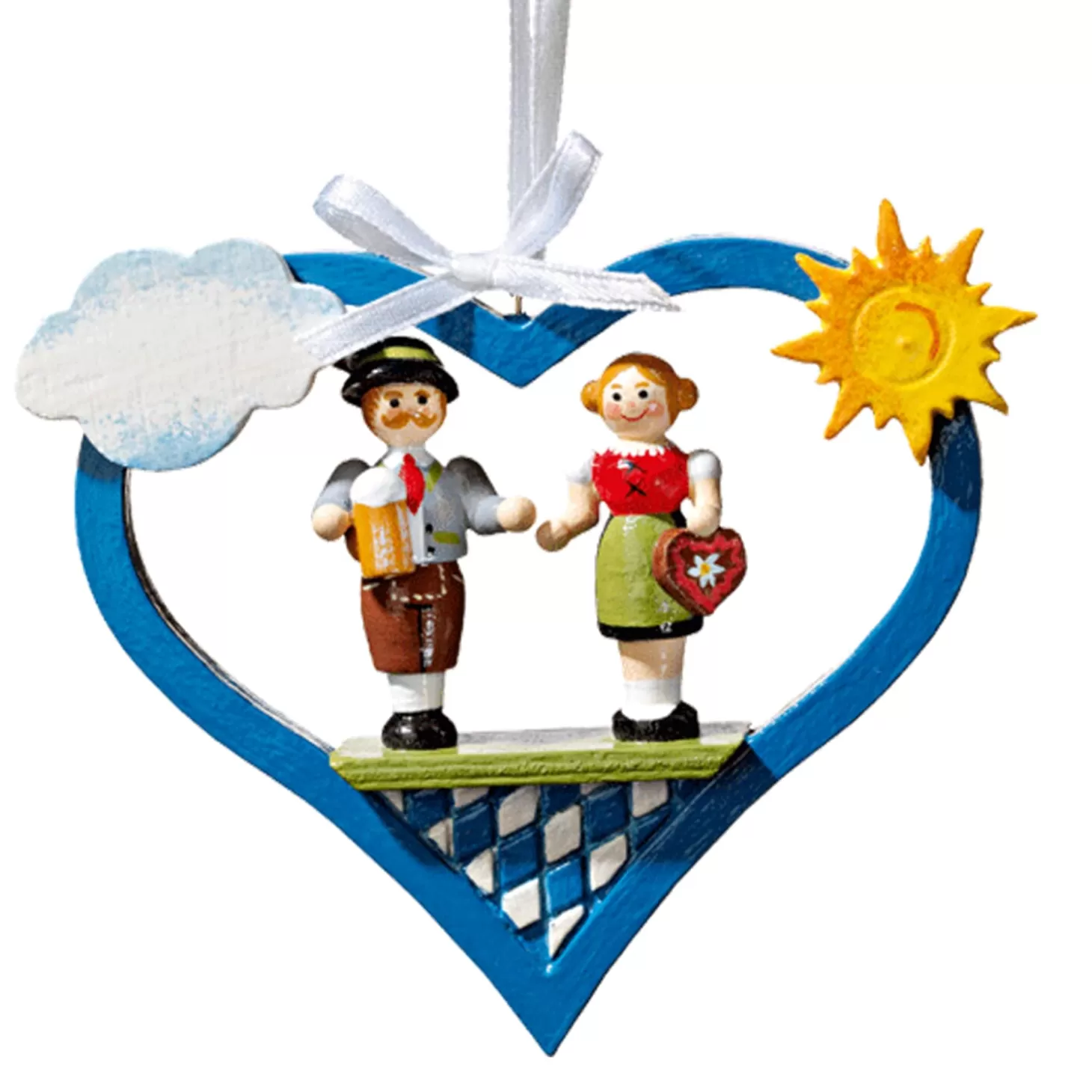 * Bavaria Souvenirs>Bavarian Heart With Bavarian Dancers