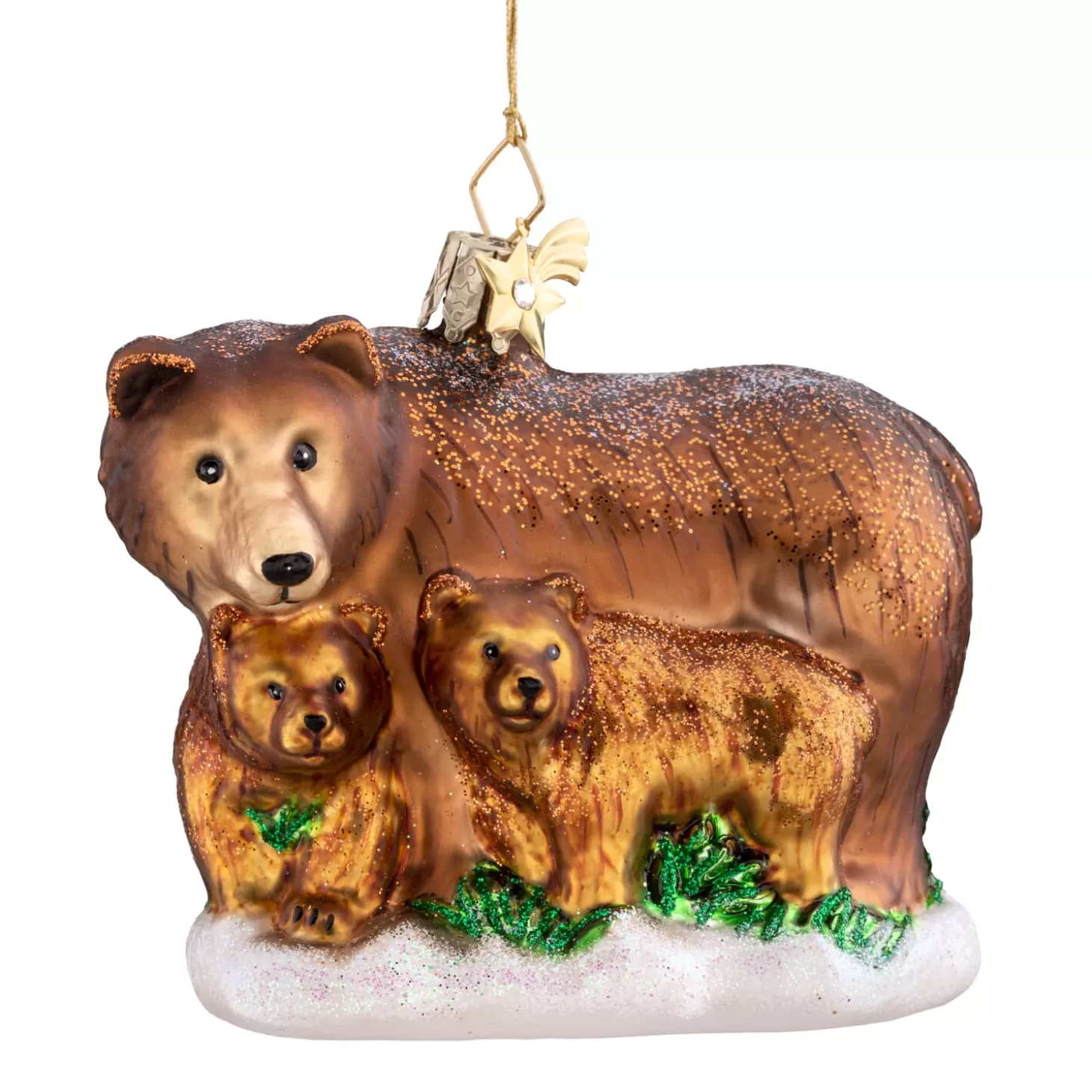 Poesie in Glas Glass Tree Decorations>Bear Family