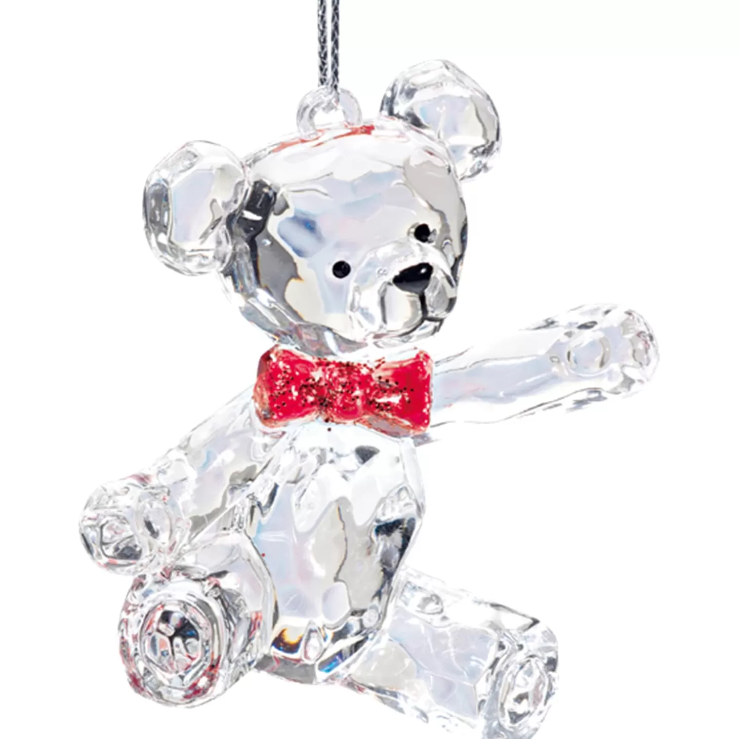 * Acrylic Tree Decorations>Bear With Red Bow, Acrylic