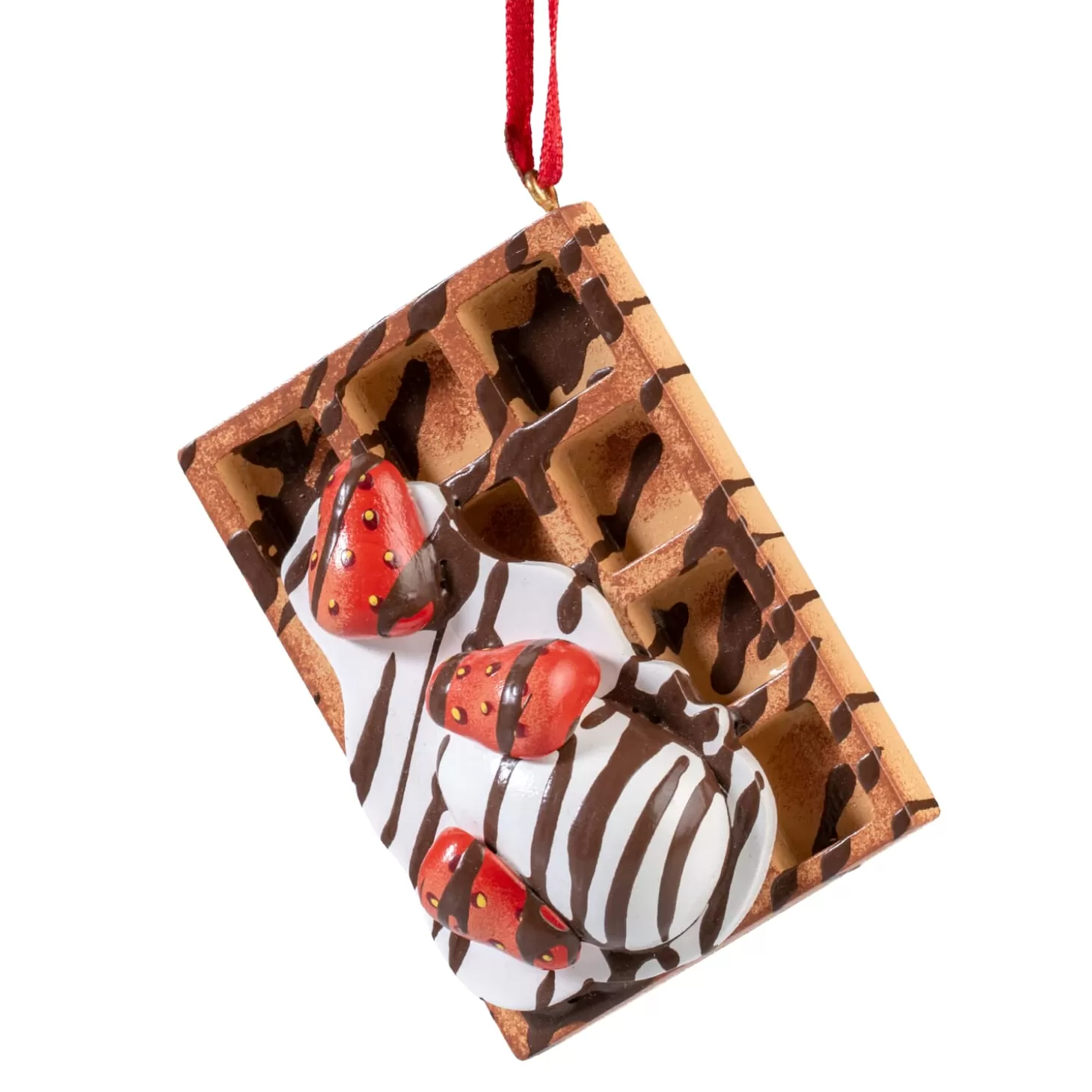 * Wood Tree Decorations>Belgian Waffle