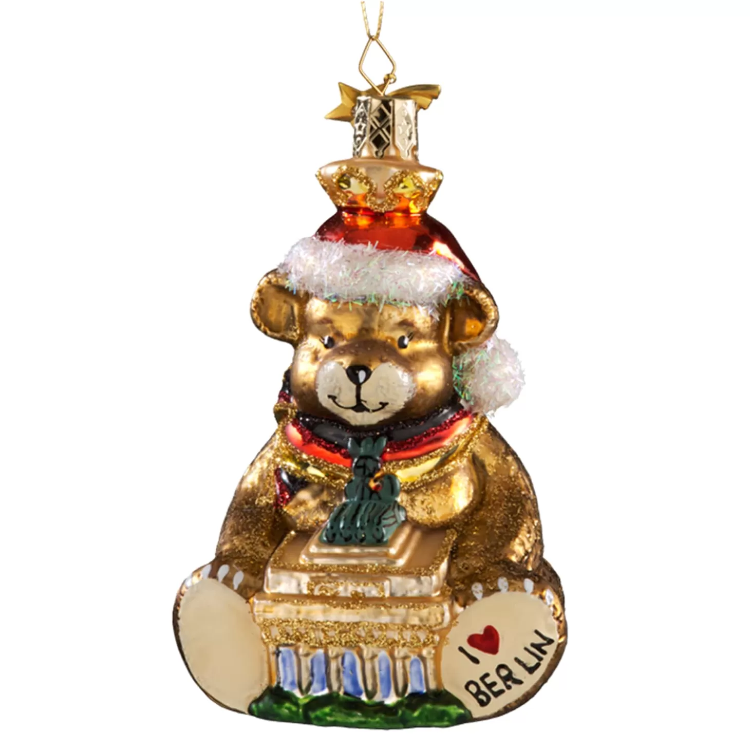 Poesie in Glas Germany Souvenirs>Berlin Christmas-Bear