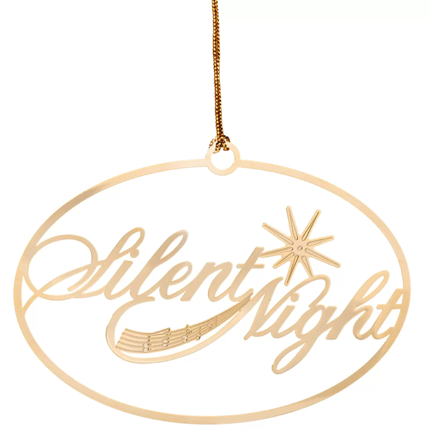 * Brass Tree Decorations>Brass Ornament "Silent Night"