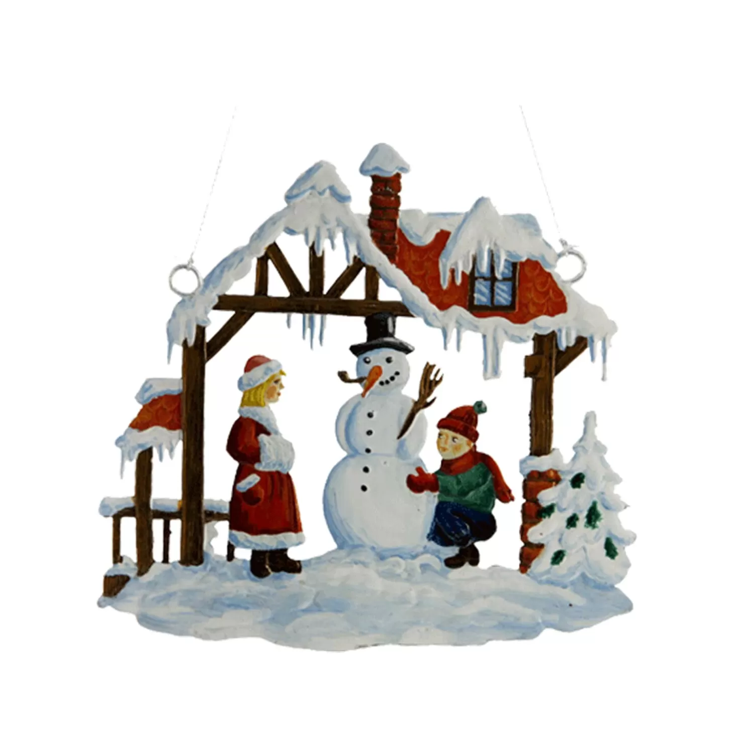 * Pewter Tree Decorations>Building A Snowman