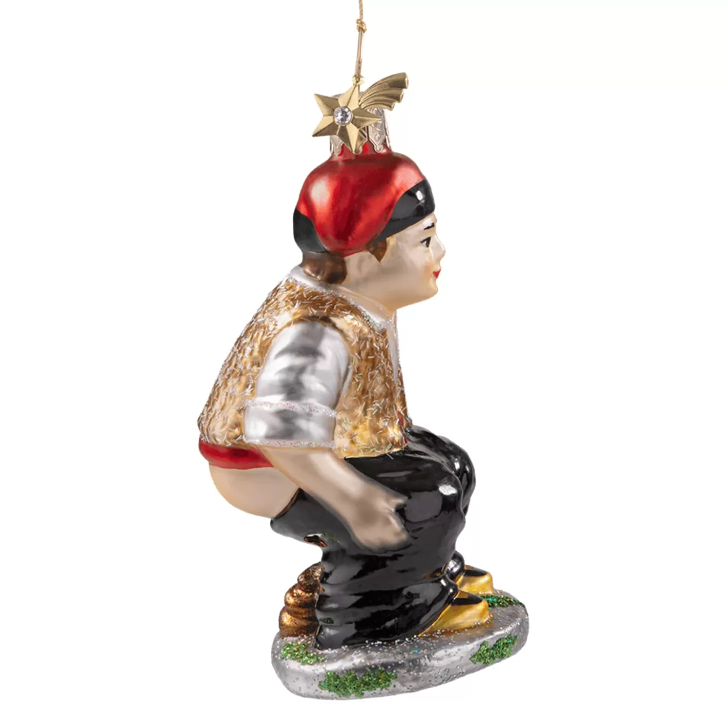 Poesie in Glas Glass Tree Decorations>Caganer