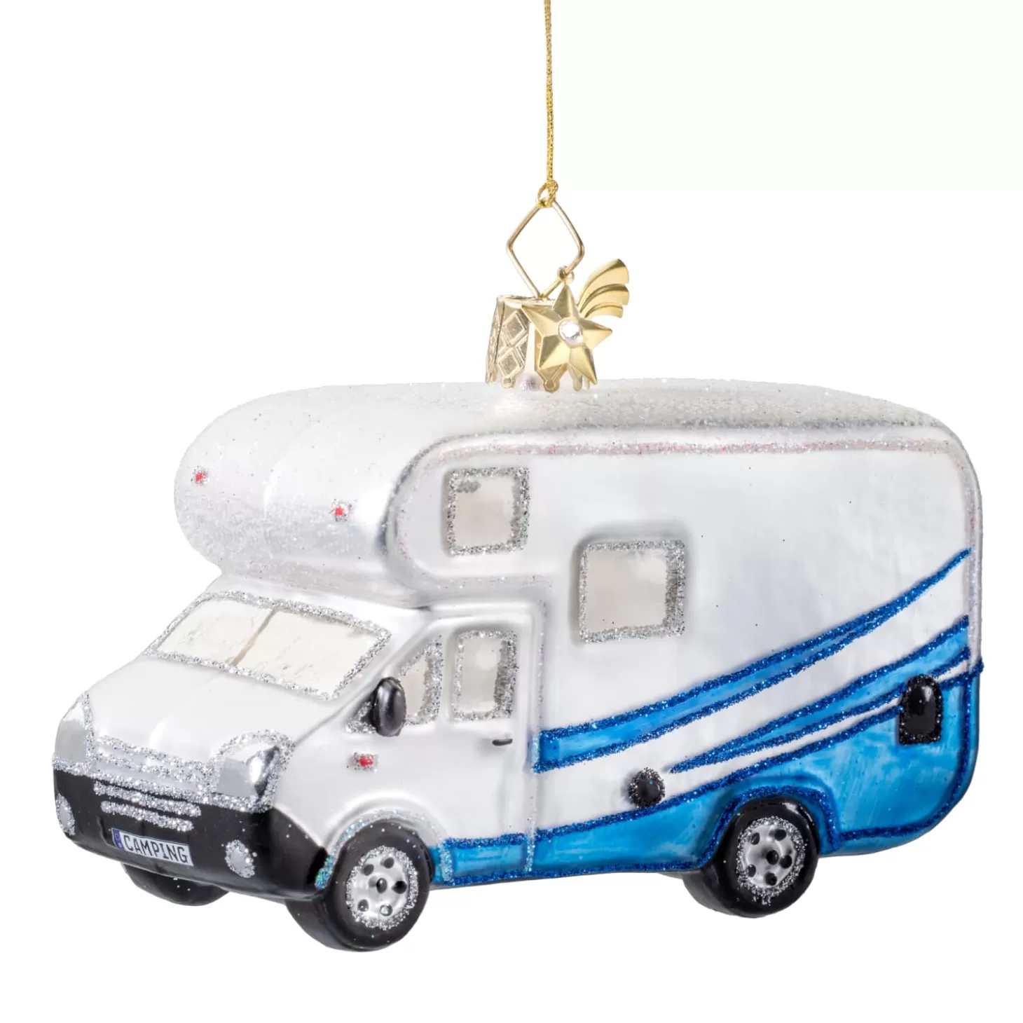 Poesie in Glas Glass Tree Decorations>Camper Van