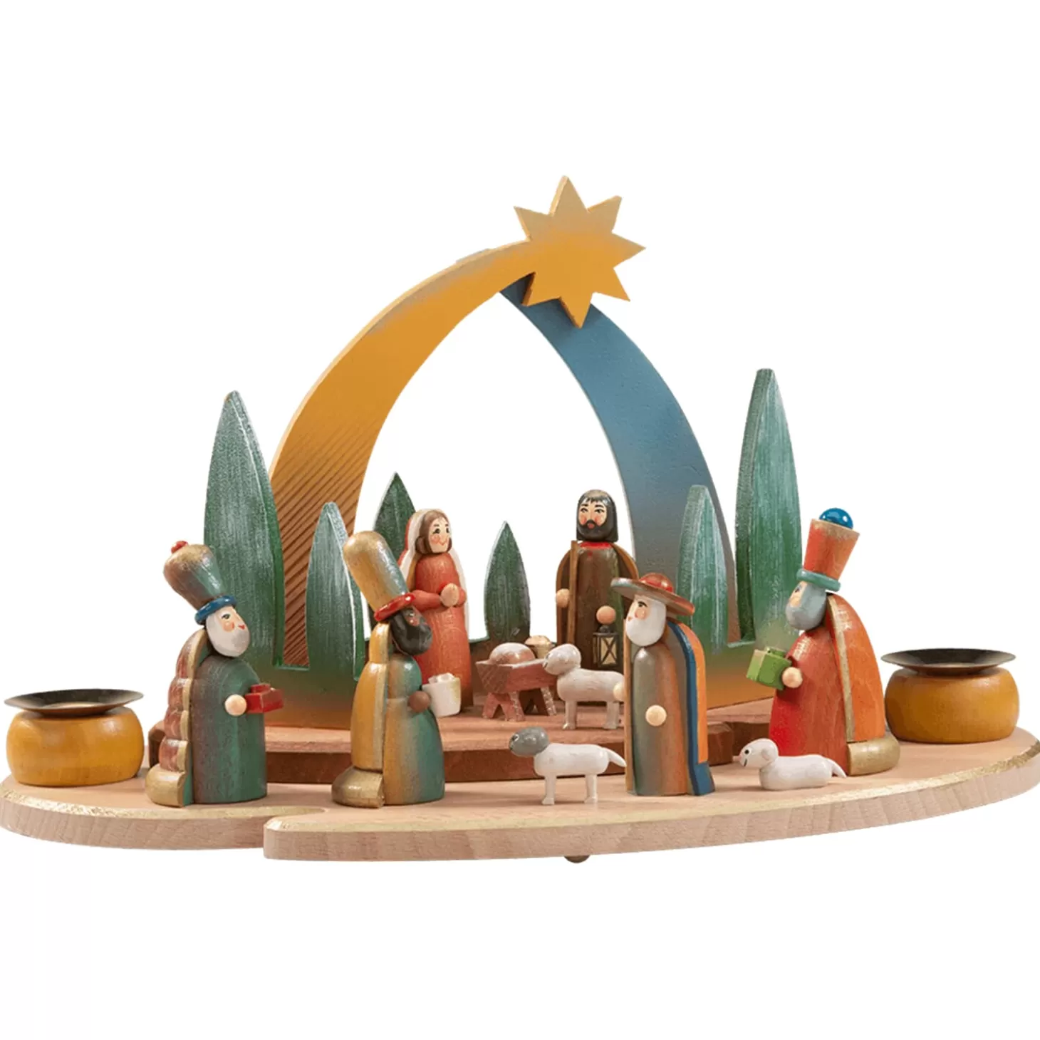 * Nativity Scenes>Candle Holder "Christmas Eve"