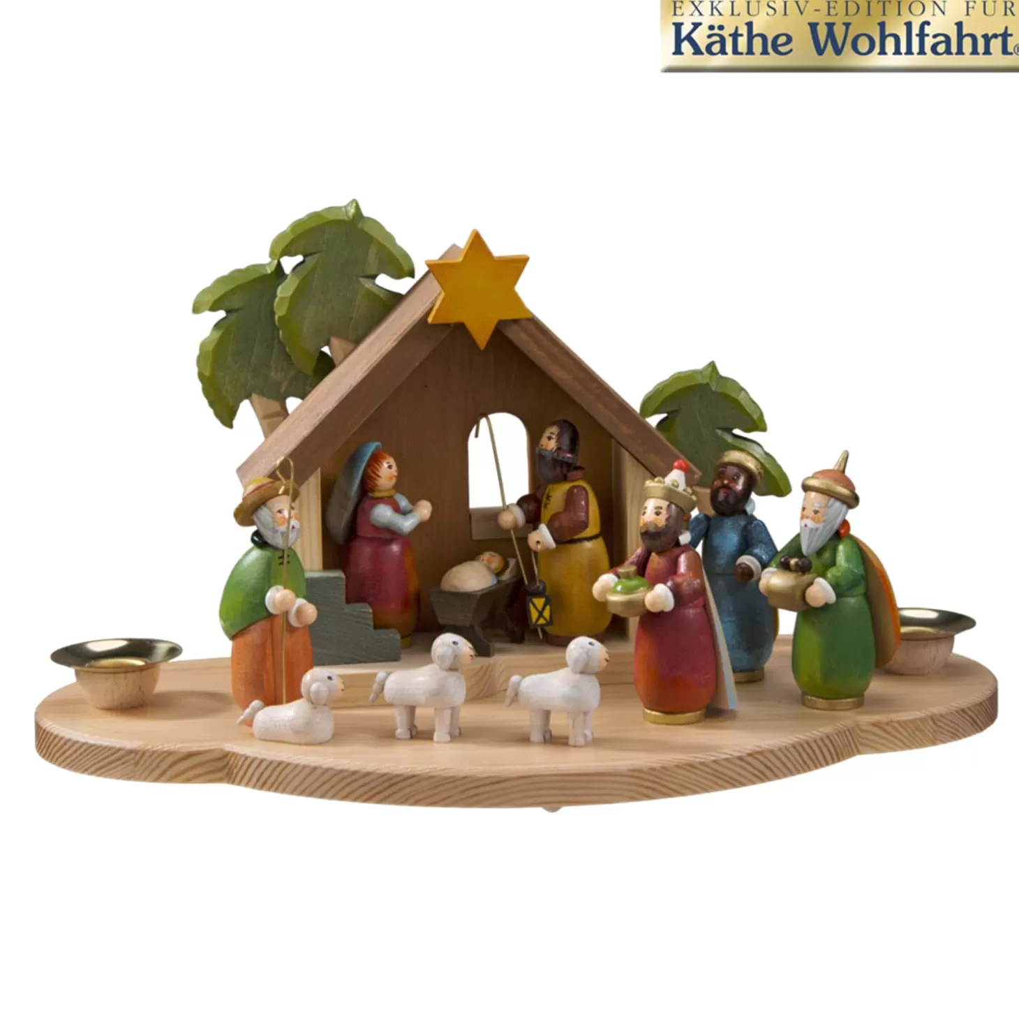 * Nativity Scenes>Candle Holder "Christmas Manger"