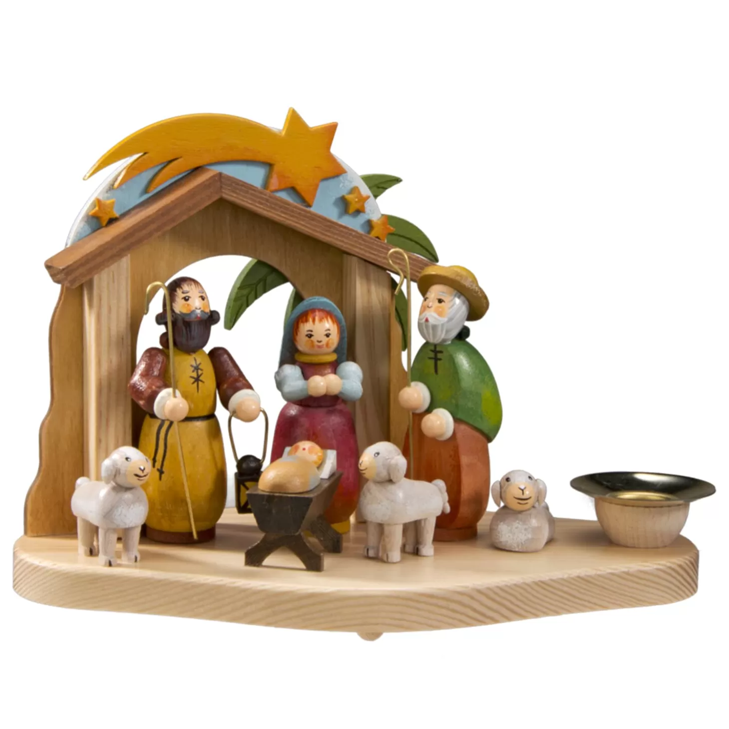 * Nativity Scenes>Candle Holder "Manger"