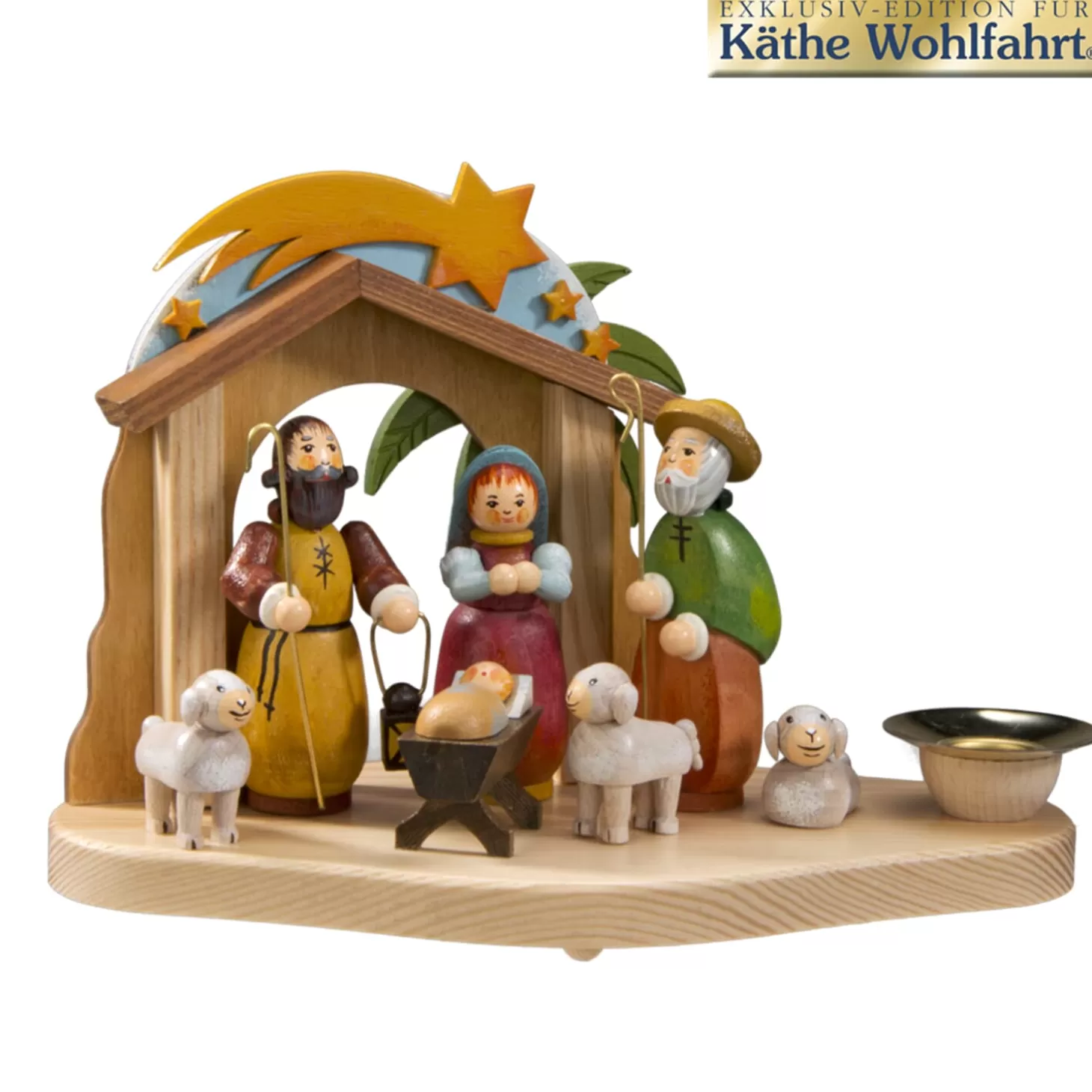 * Nativity Scenes>Candle Holder "Manger"