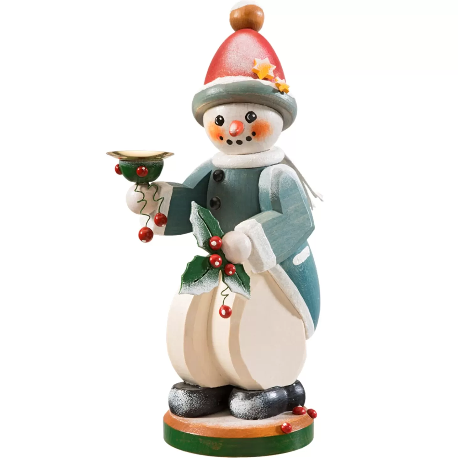 * Candle- & Tealight Holders>Candle Holder "Snowman"