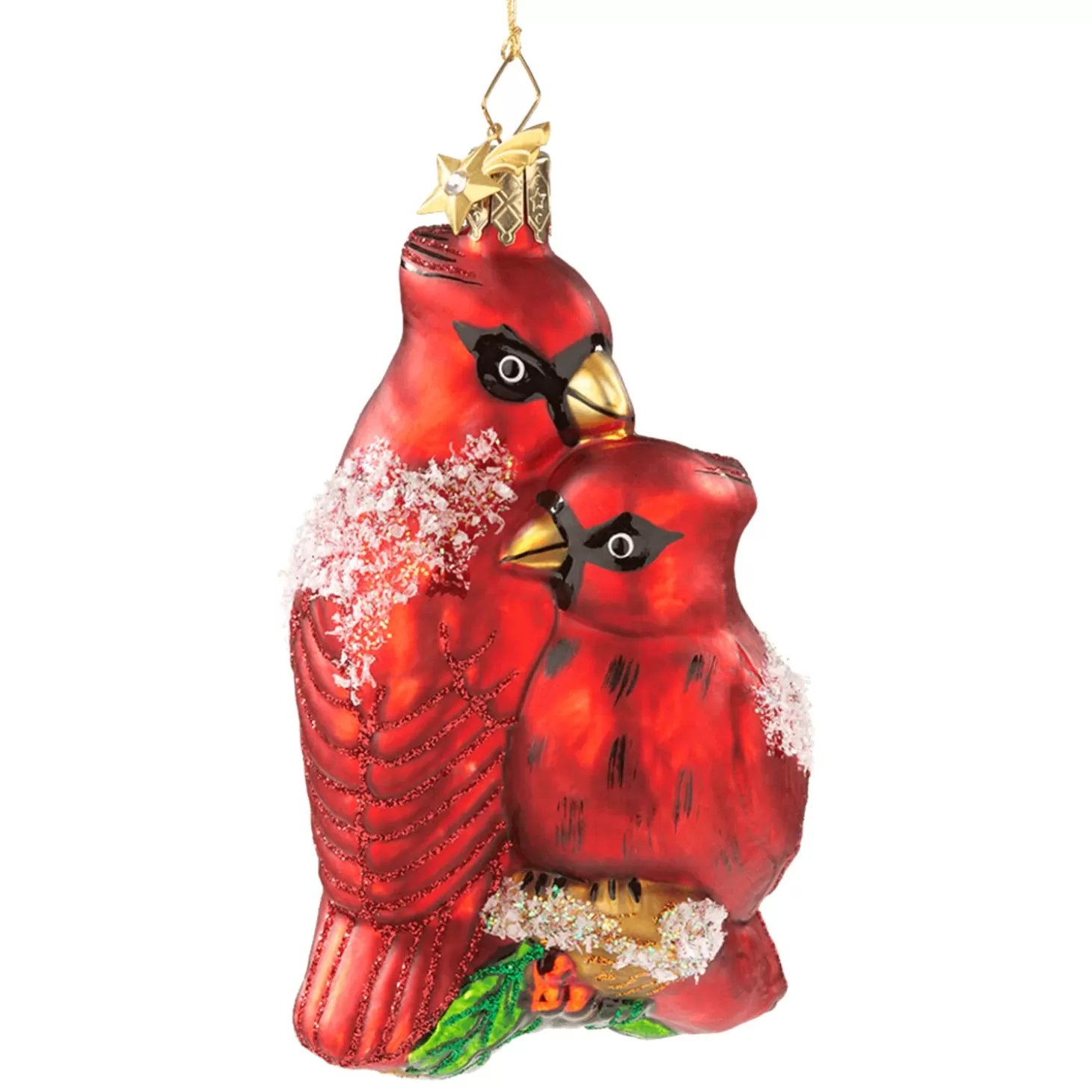 Poesie in Glas Glass Tree Decorations>Cardinal Pair