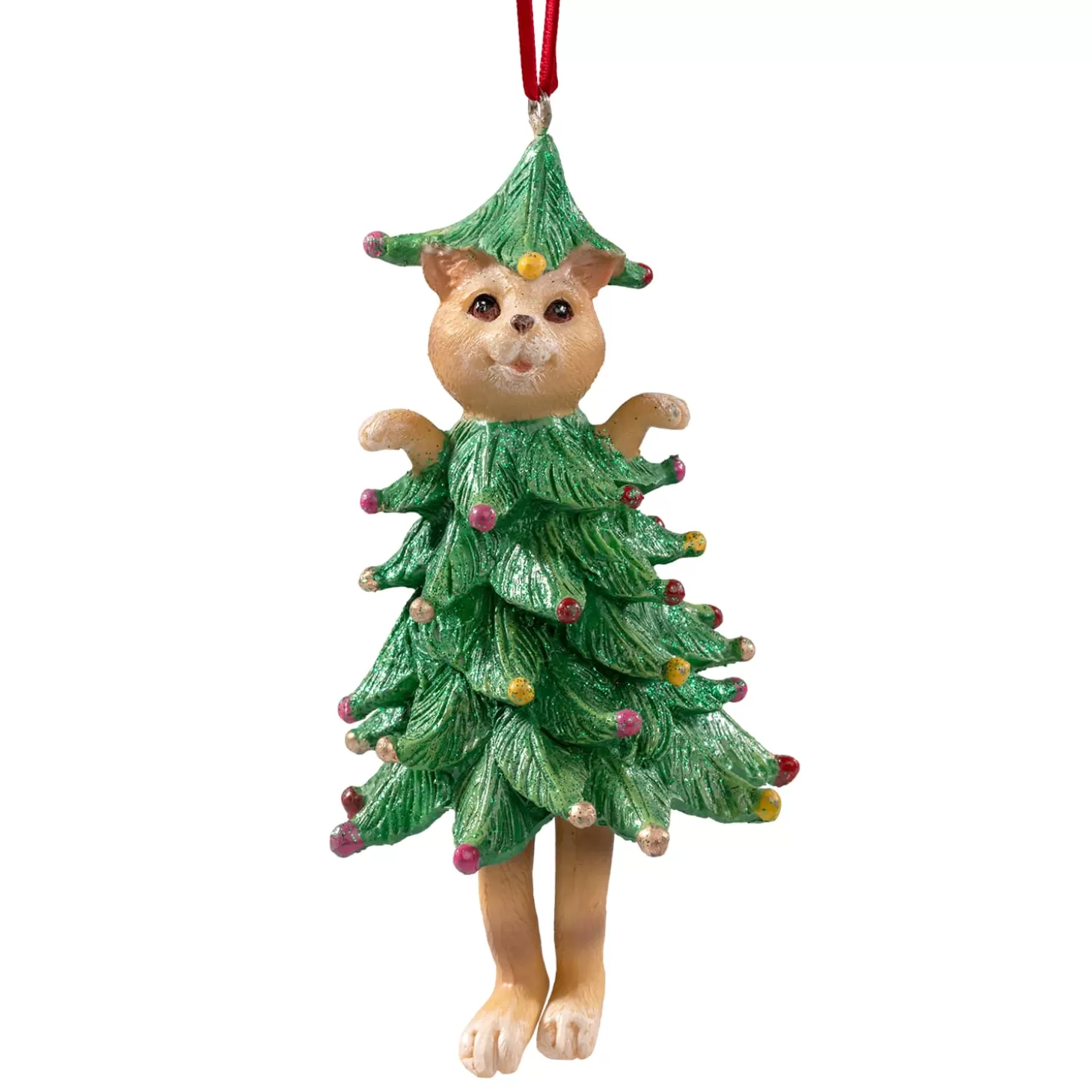 * Resin Tree Decorations>Cat In Christmas Tree