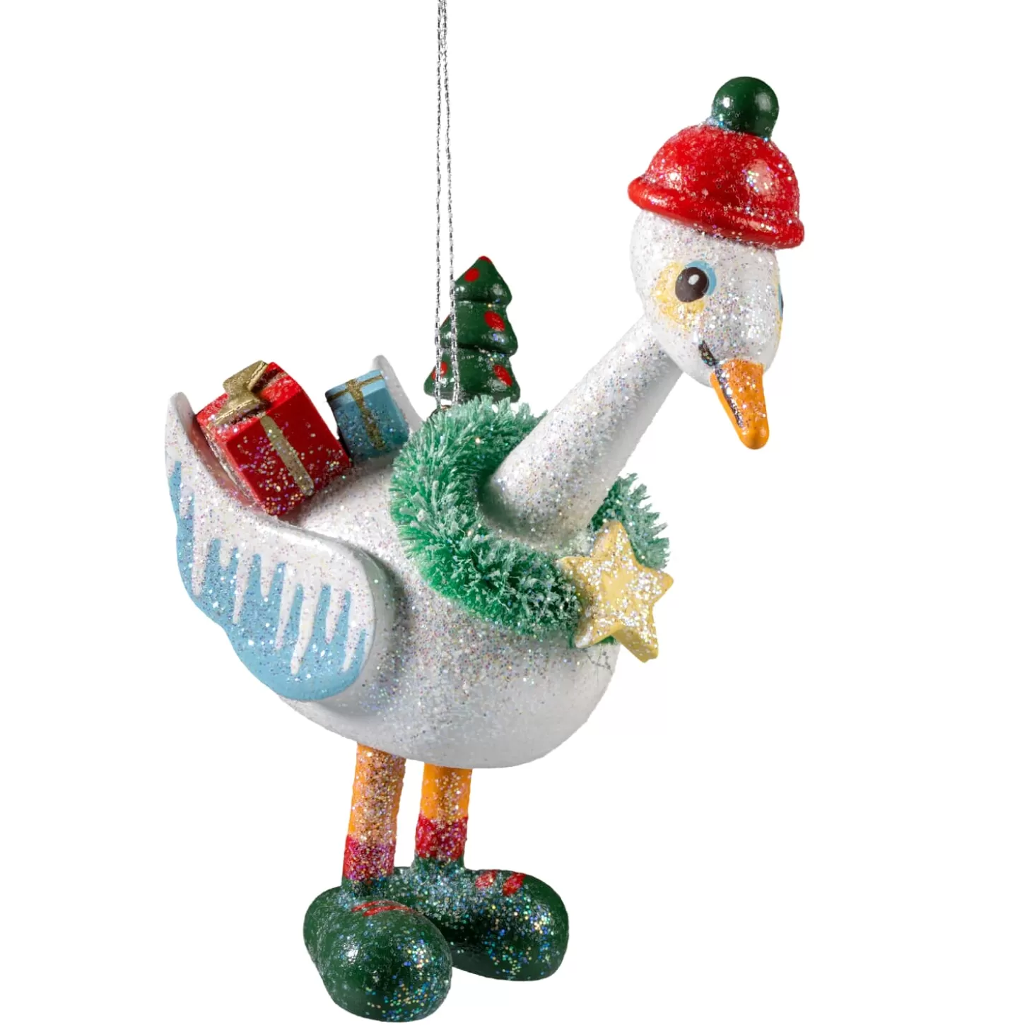 * Wood Tree Decorations>Christmas Goose