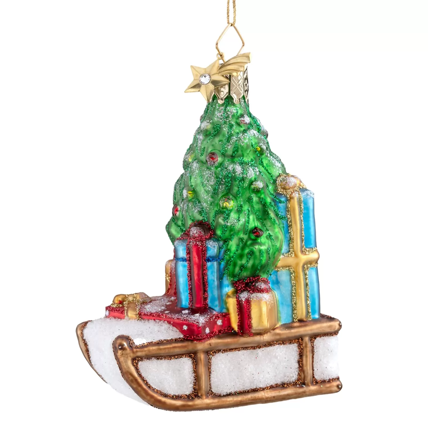 Poesie in Glas Glass Tree Decorations>Christmas Sled