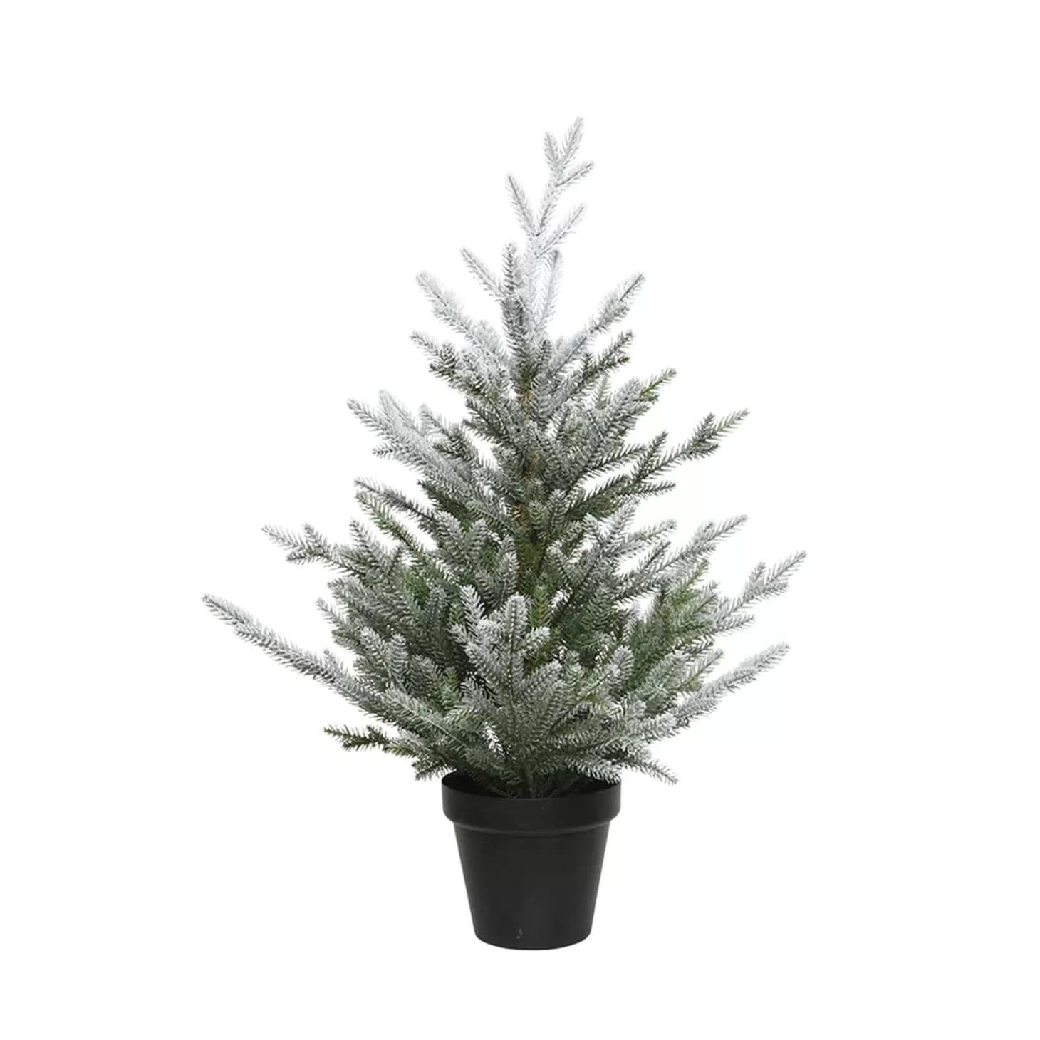 * Artificial Trees>Christmas Tree In A Pot, Snowy, 29.53 Inch