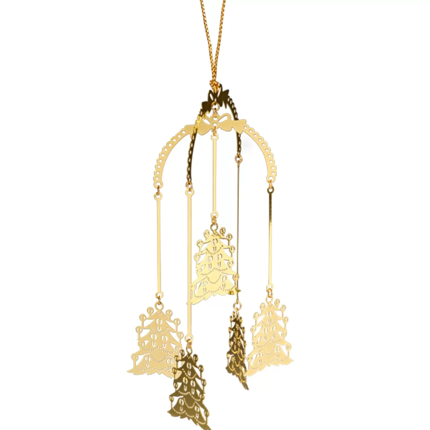 * Brass Tree Decorations>Christmas Tree Mobile