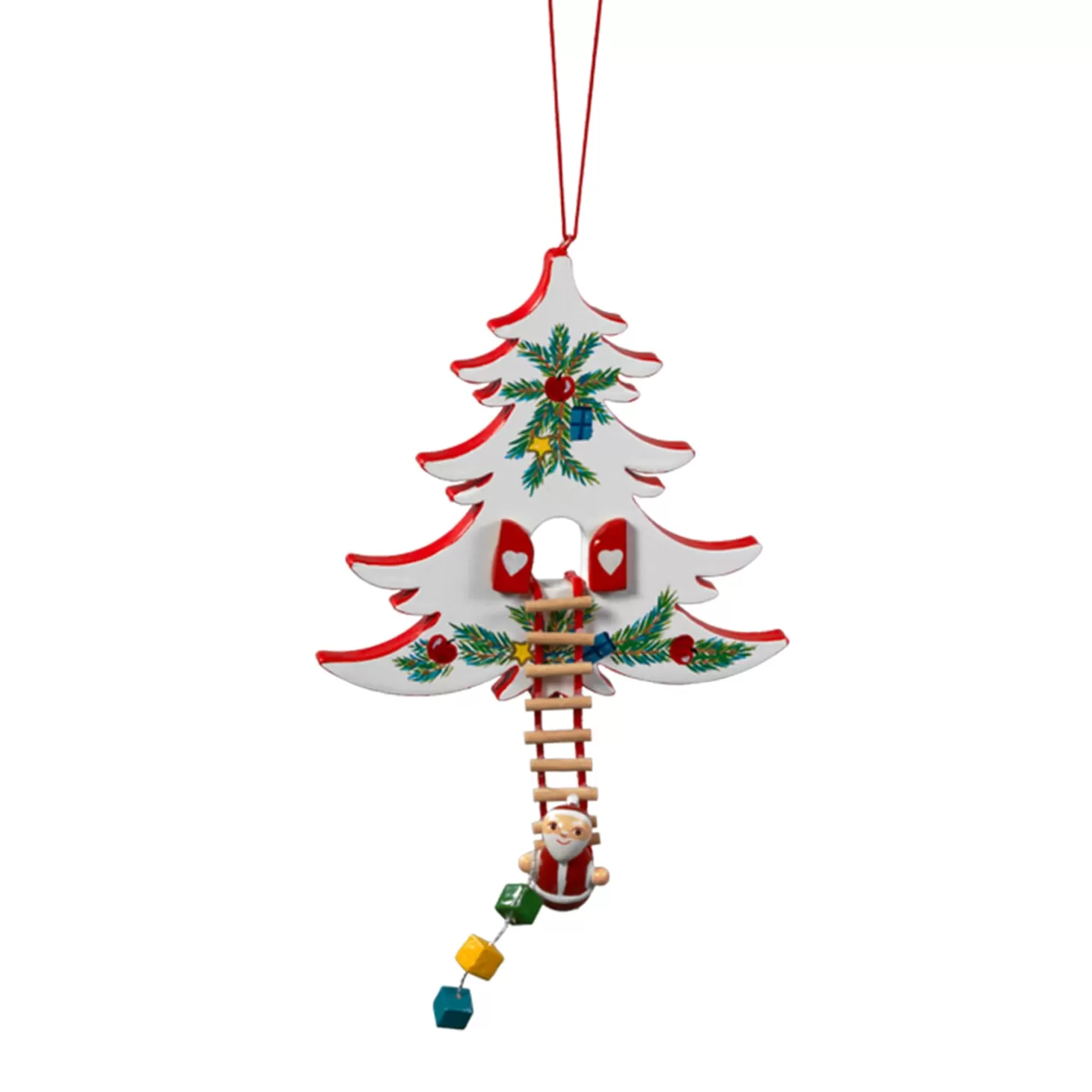 * Wood Tree Decorations>Christmas Tree, White