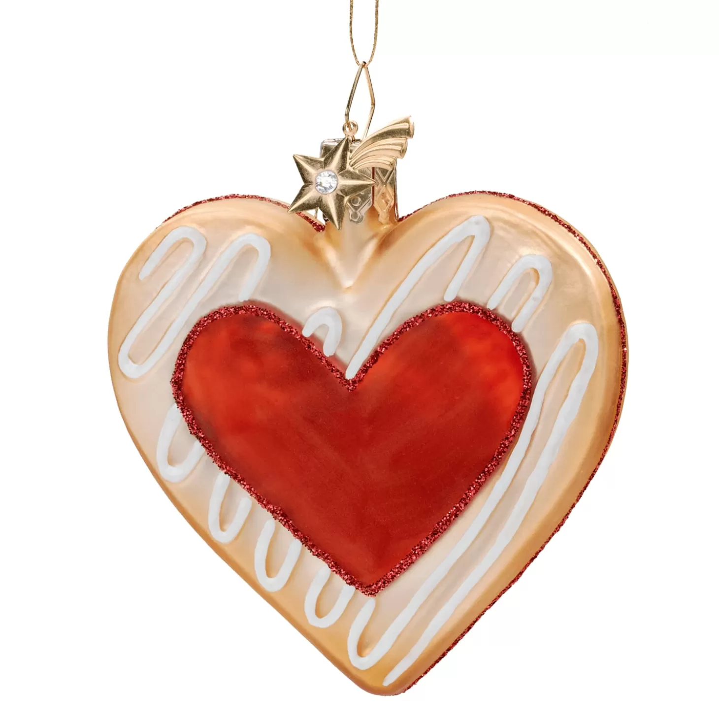 Poesie in Glas Glass Tree Decorations>Cookie Heart