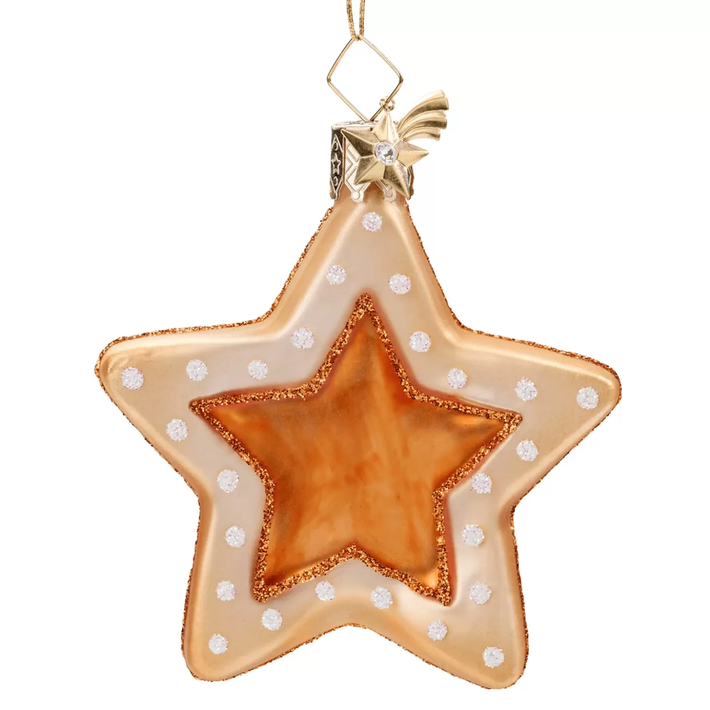 Poesie in Glas Glass Tree Decorations>Cookie Star