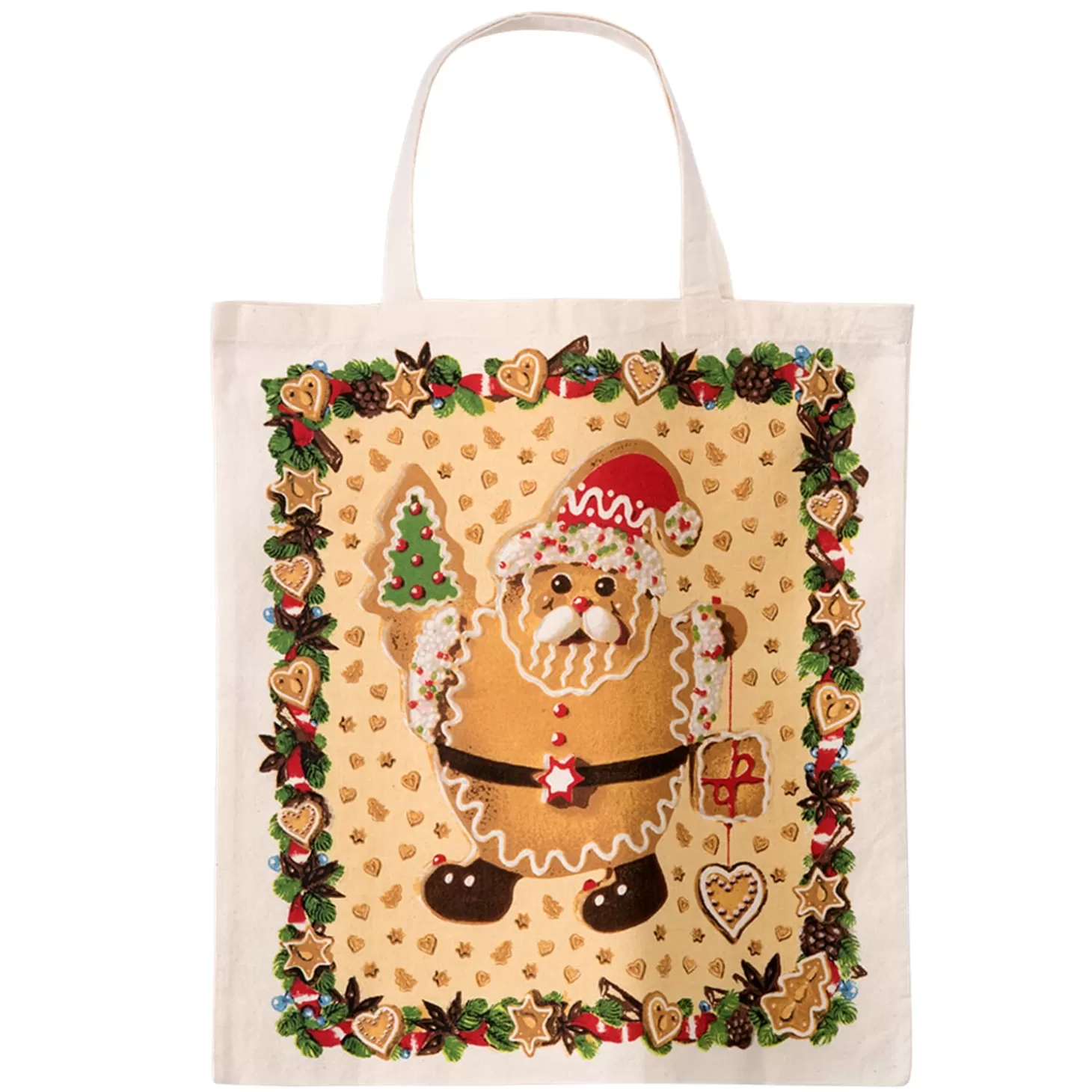 * Spare Parts & Accessories>Cotton Bag "Gingerbread Time", Large