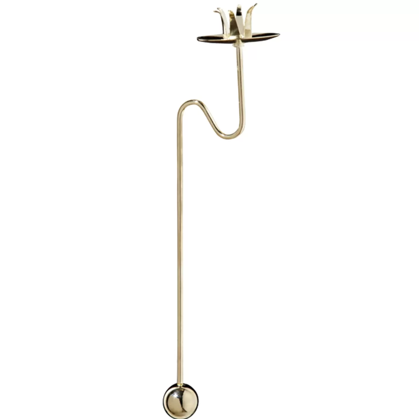 * Metal Tree Decorations>Counter Balance Candle Holder, Gold