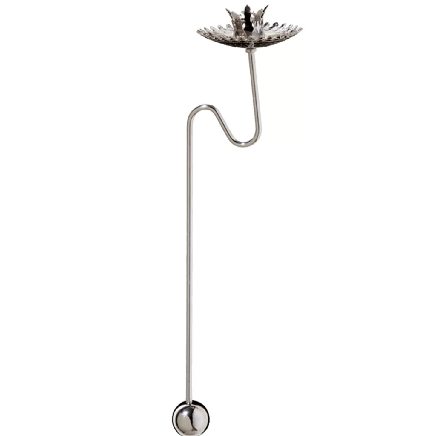 * Metal Tree Decorations>Counter Balance Candle Holder, Silver