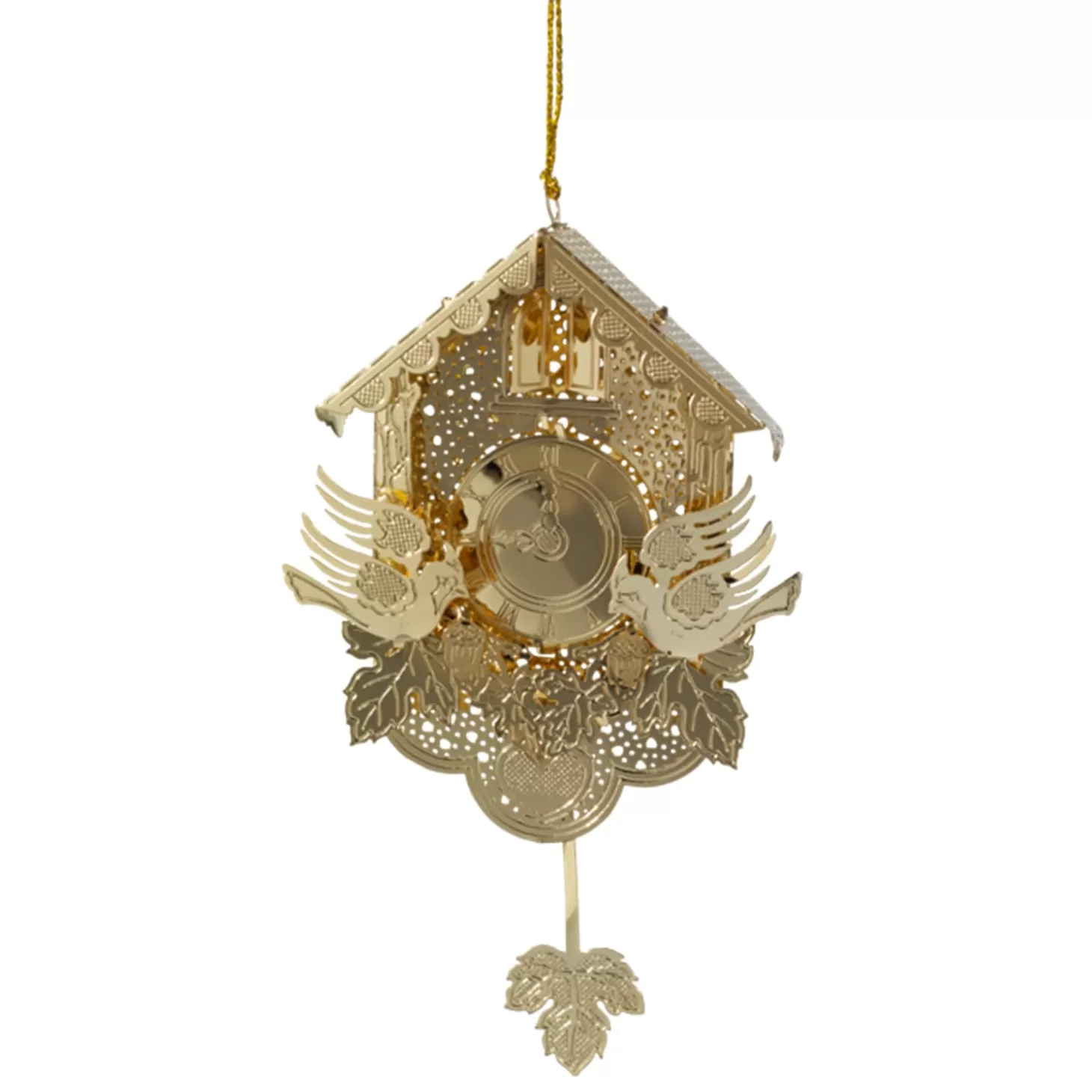 * Brass Tree Decorations>Cuckoo Clock, Gold-Plated