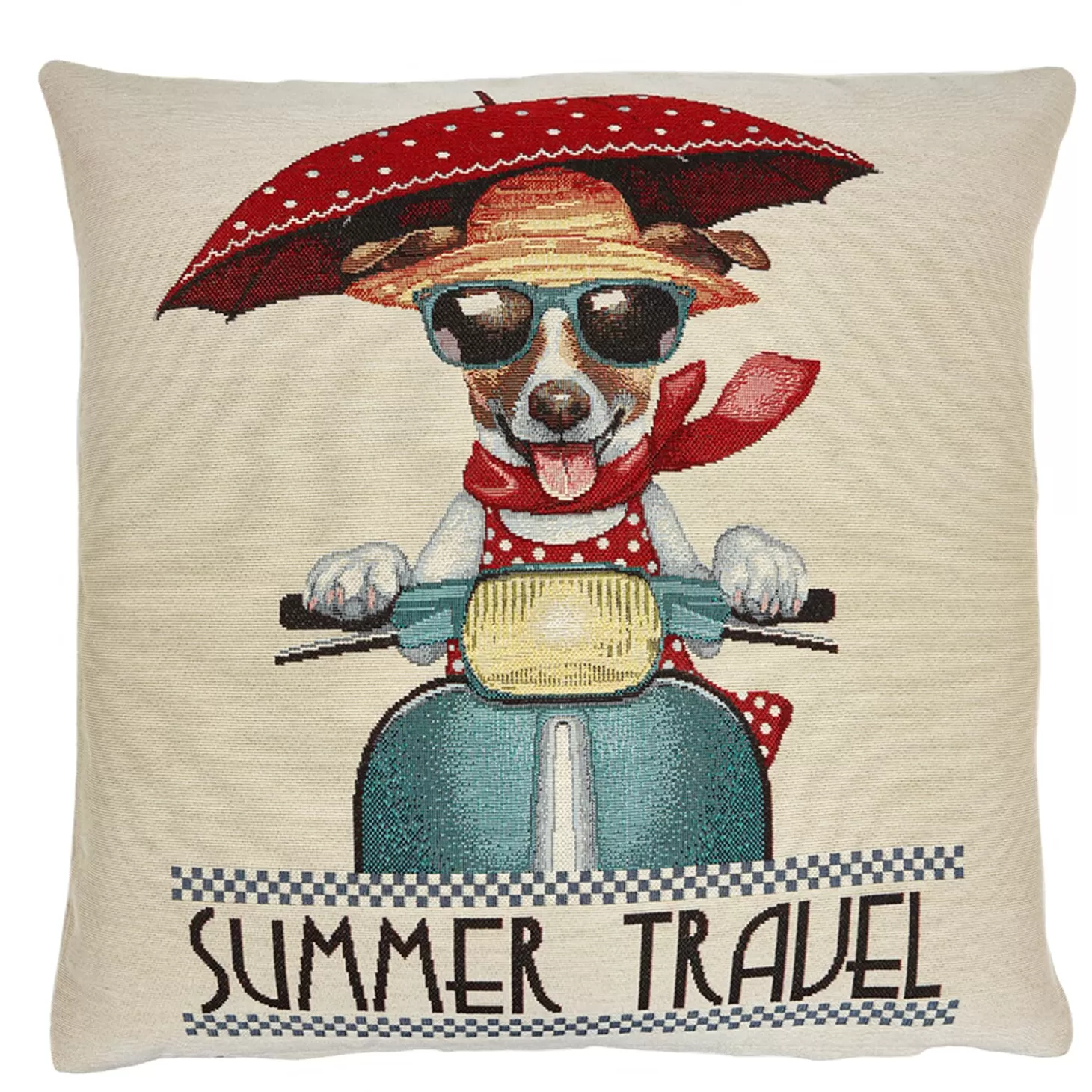 * Home Decorations>Cushion Cover "A Dog On A Summer Holiday"