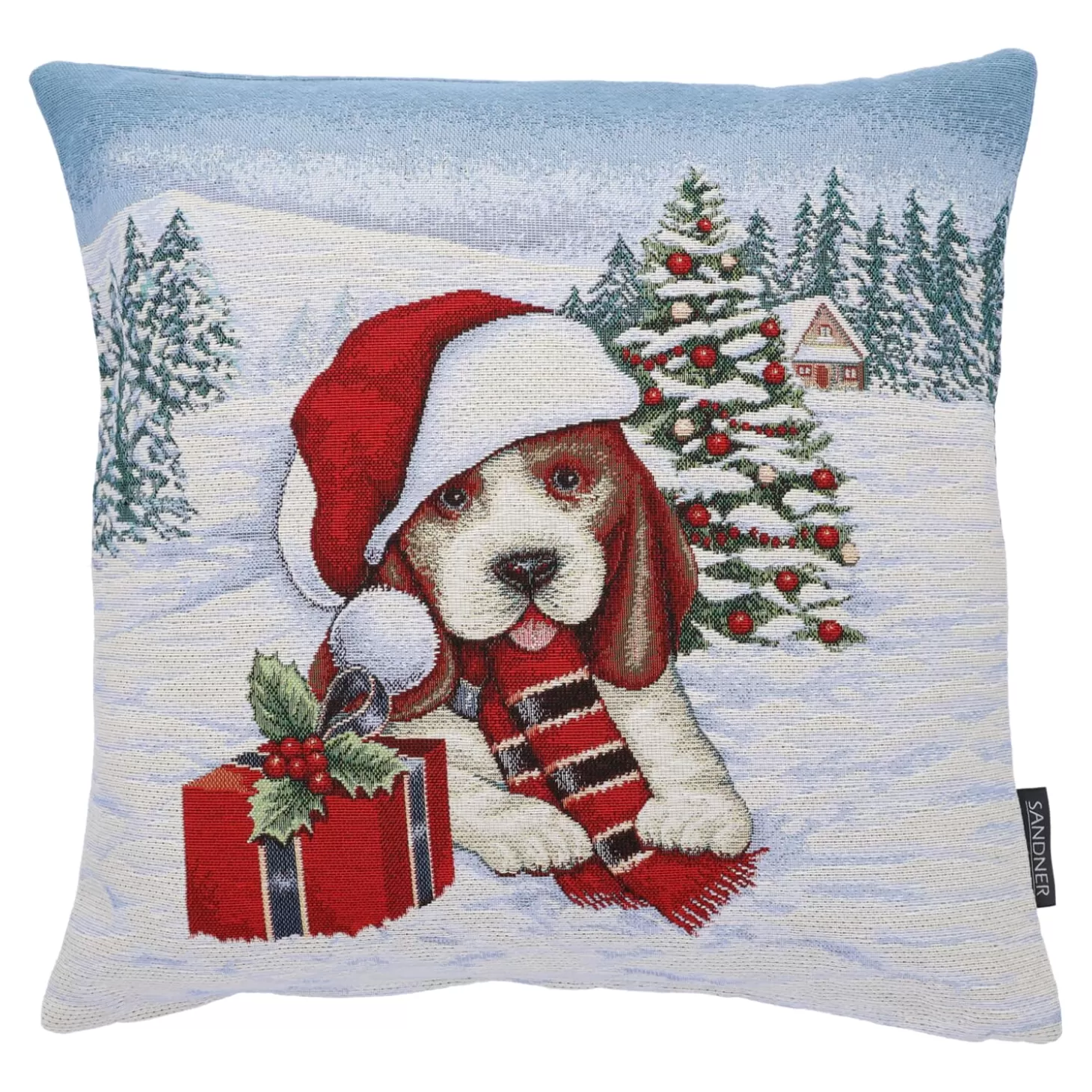 Sandner Home Decorations>Cushion Cover "Christmas Dog Max"