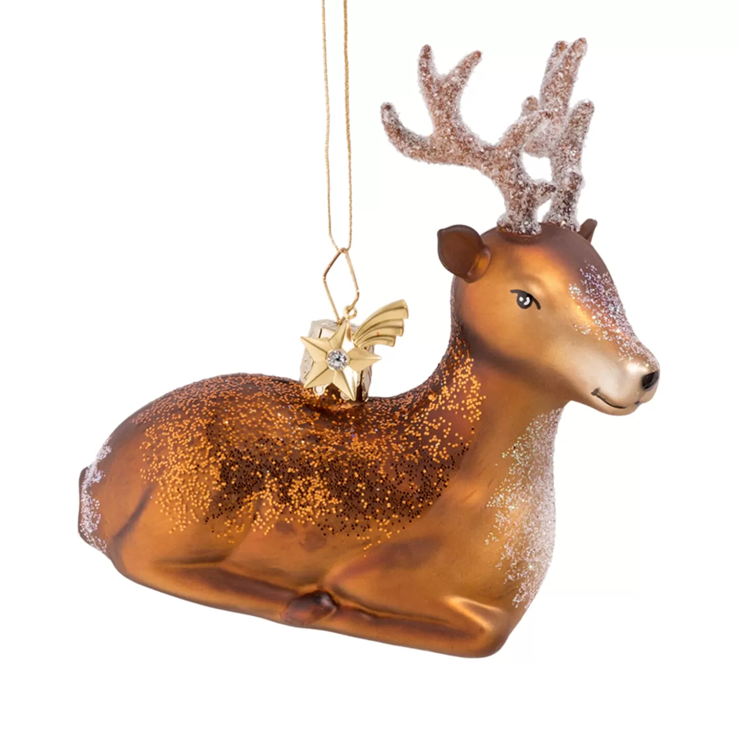 Poesie in Glas Glass Tree Decorations>Deer Lying