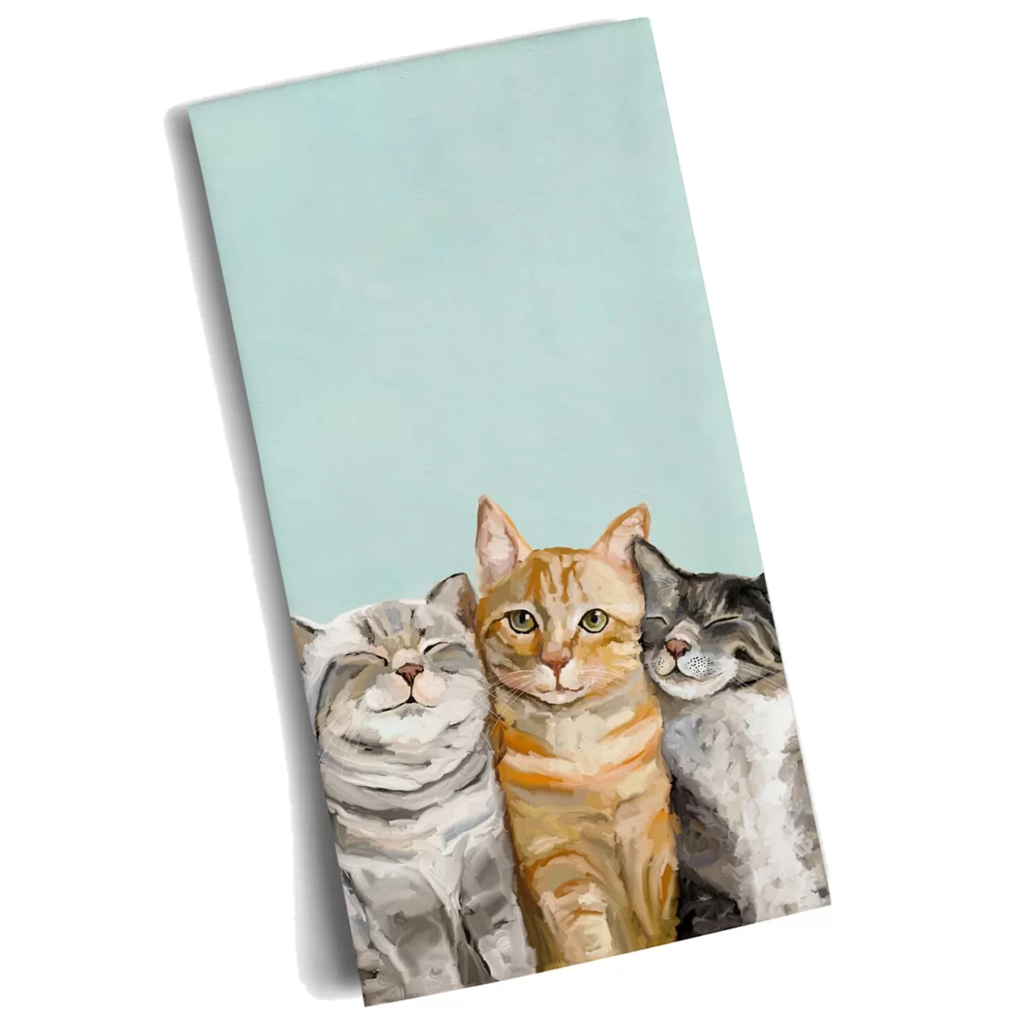 * Table Decorations>Dishtowel "Cat Friends"