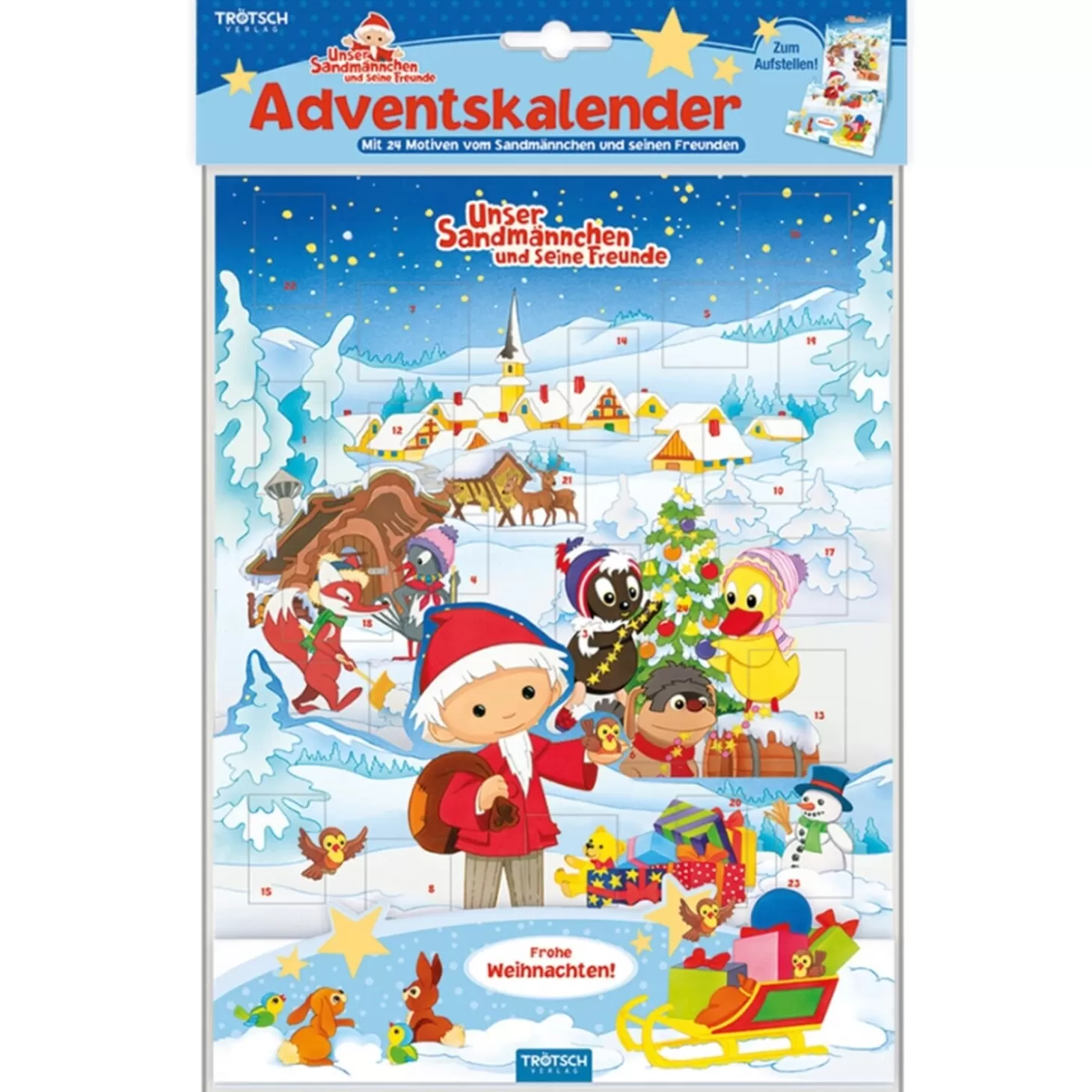 Trötsch Verlag Sandmannchen And His Friends>Display Advent Calendar "Sandman"