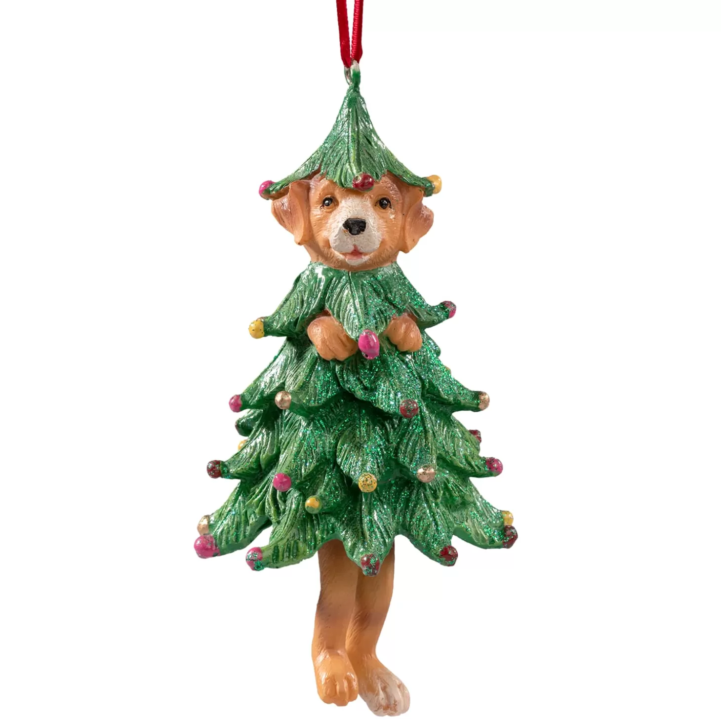 * Resin Tree Decorations>Dog In Christmas Tree