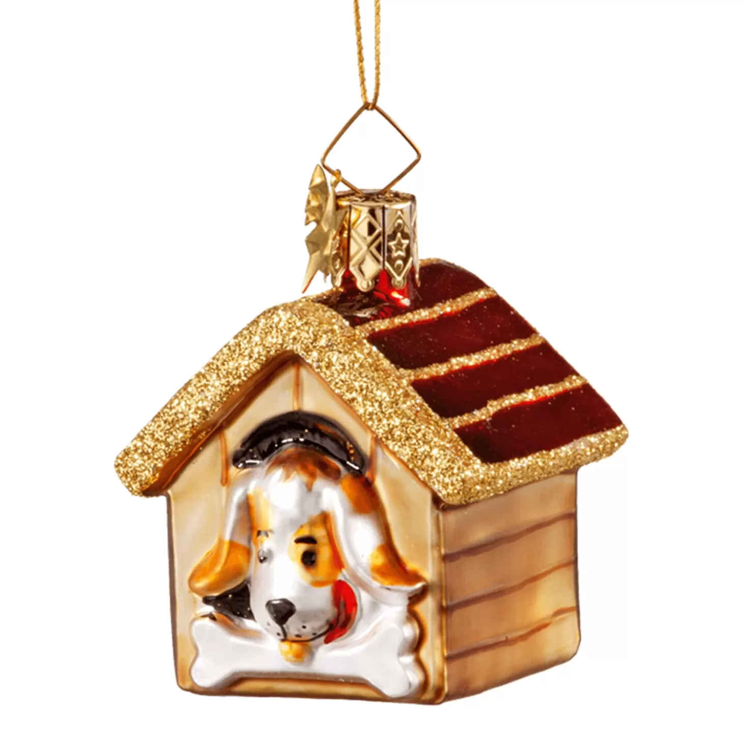 Poesie in Glas Glass Tree Decorations>Doghouse