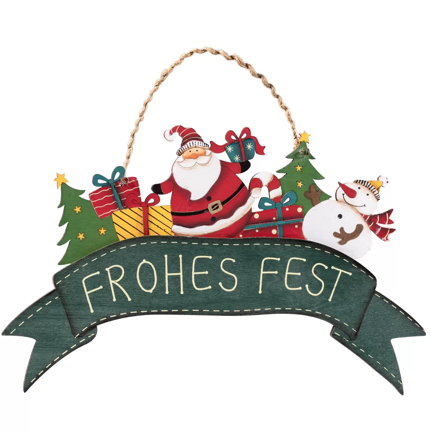 * Hanging Decorations>Door Sign "Frohes Fest"