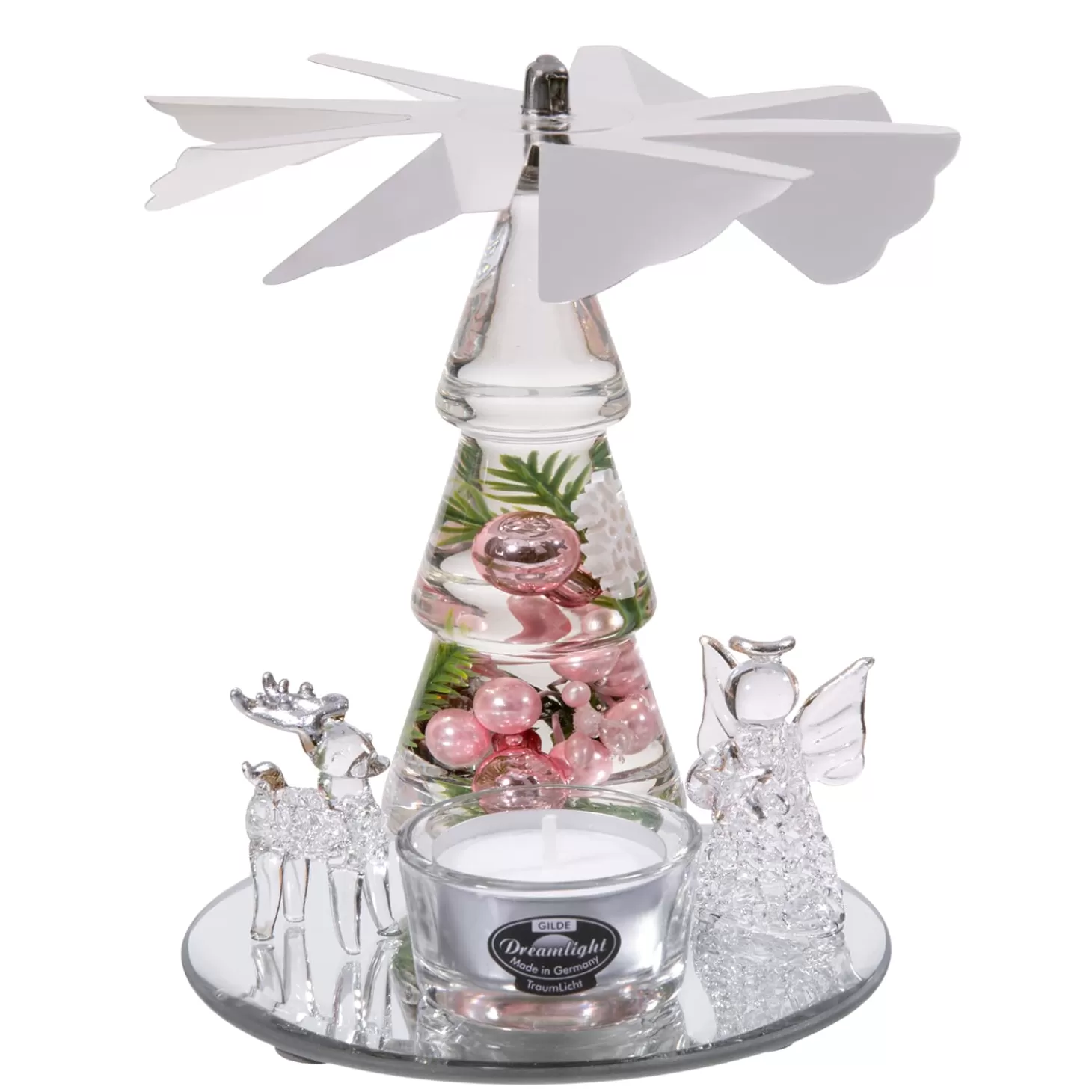 * Candle- & Tealight Holders>Dreamlight "Frozen Nature" - Pyramid Mini